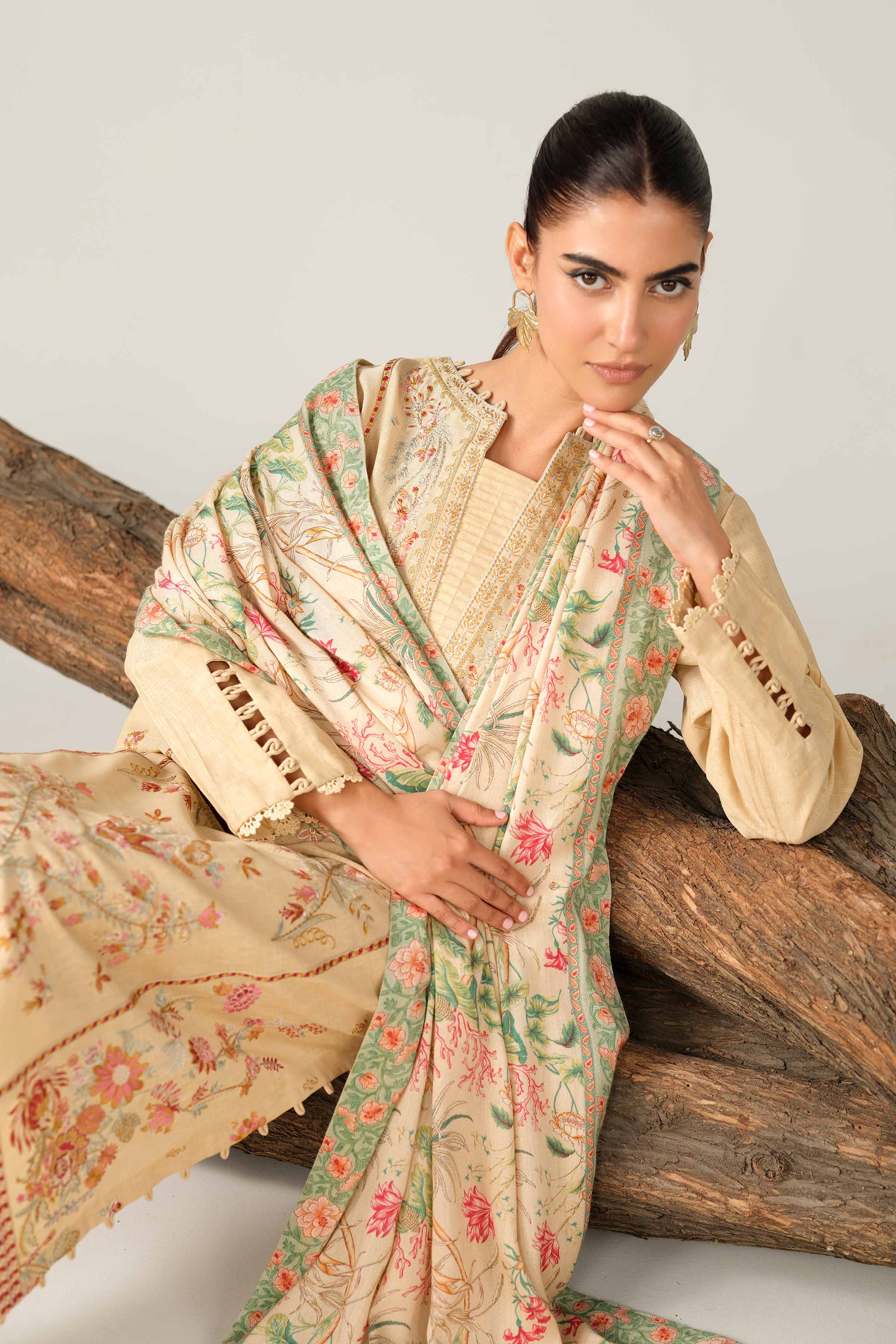 3 Piece - Digital Printed Embroidered Suit - 42502980 - Image 3