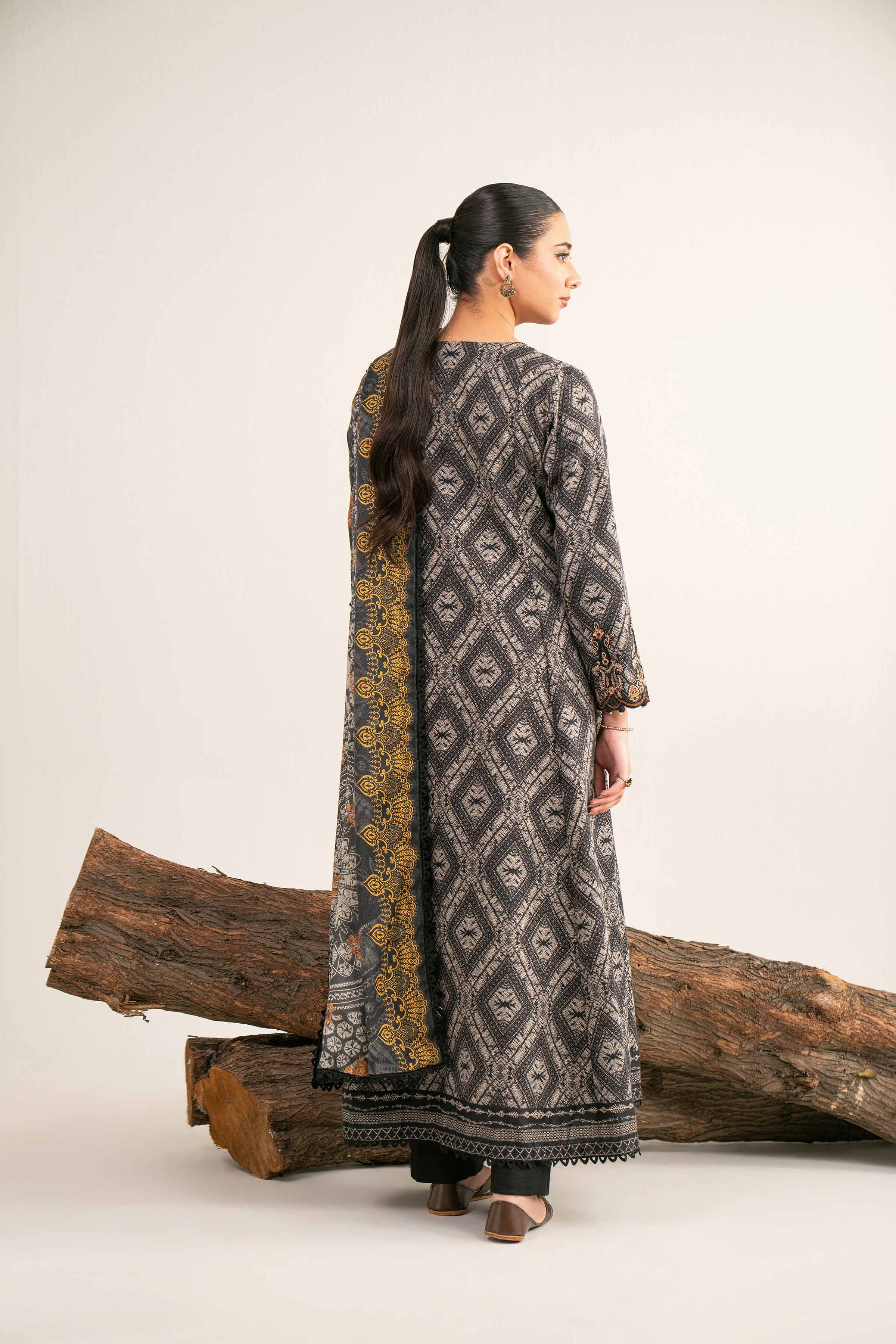 3 Piece - Digital Printed Embroidered Suit - 42502992 - Image 8