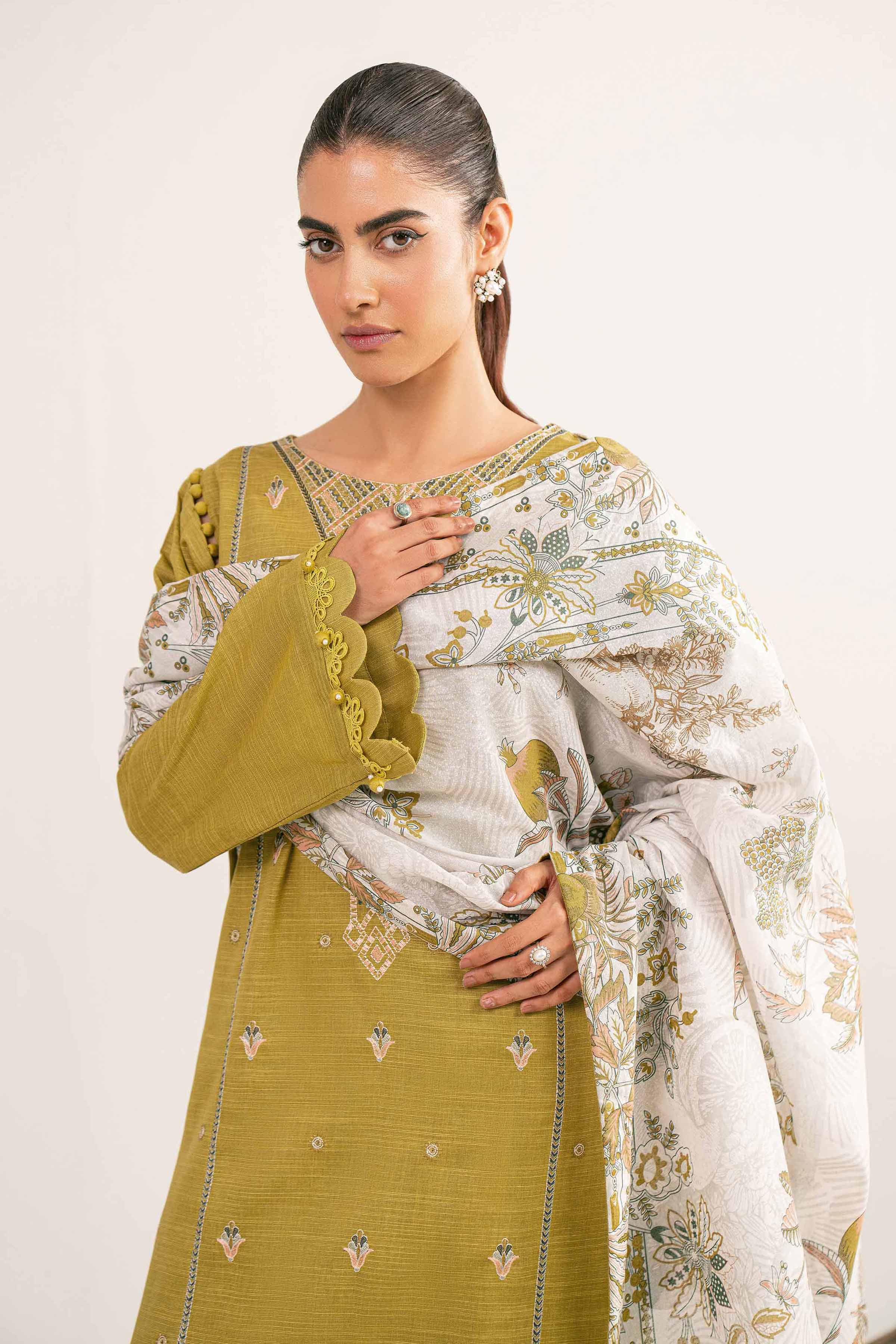 3 Piece - Printed Embroidered Suit - 42503515 - Image 2