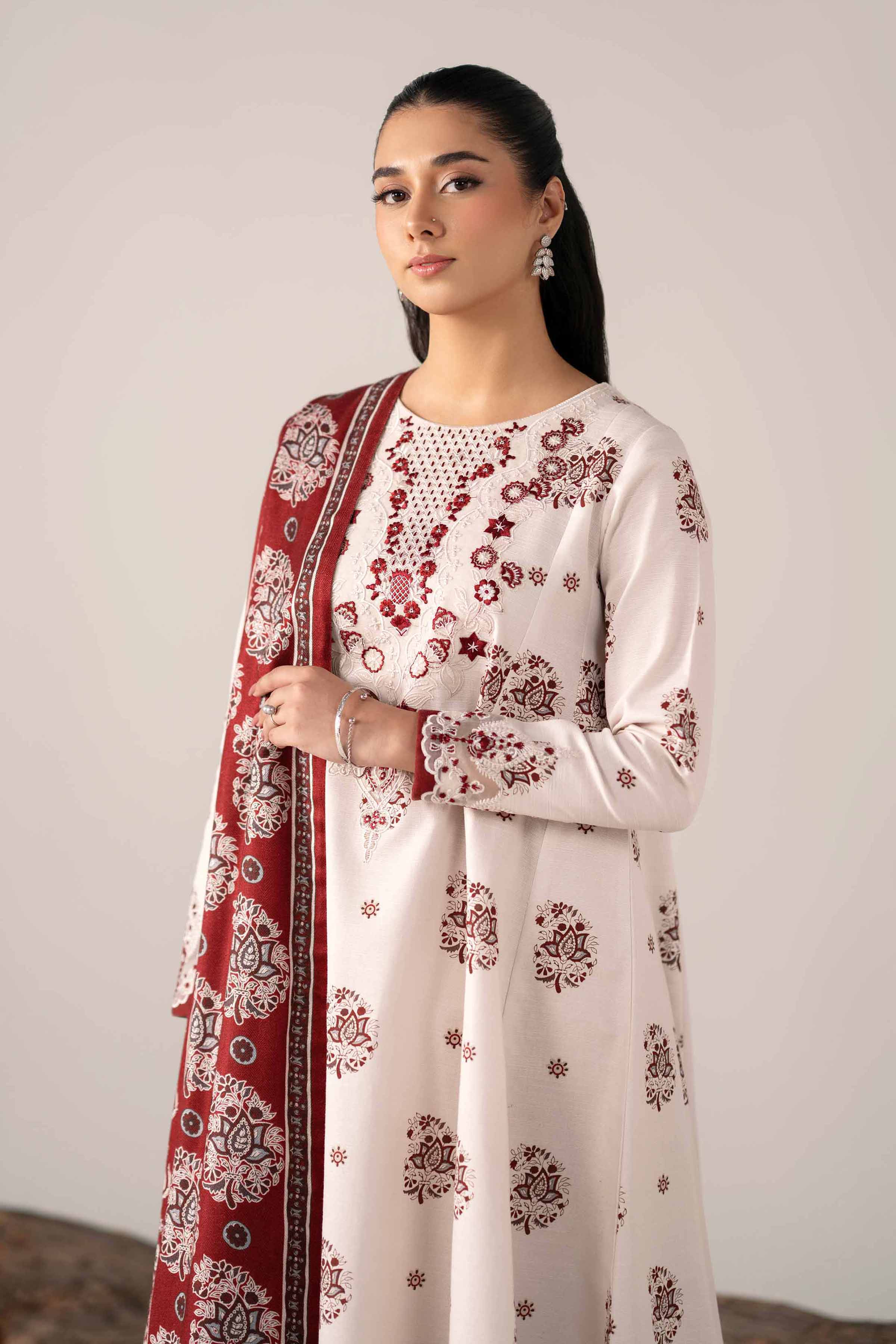 3 Piece - Printed Embroidered Suit - 42503535 - Image 2