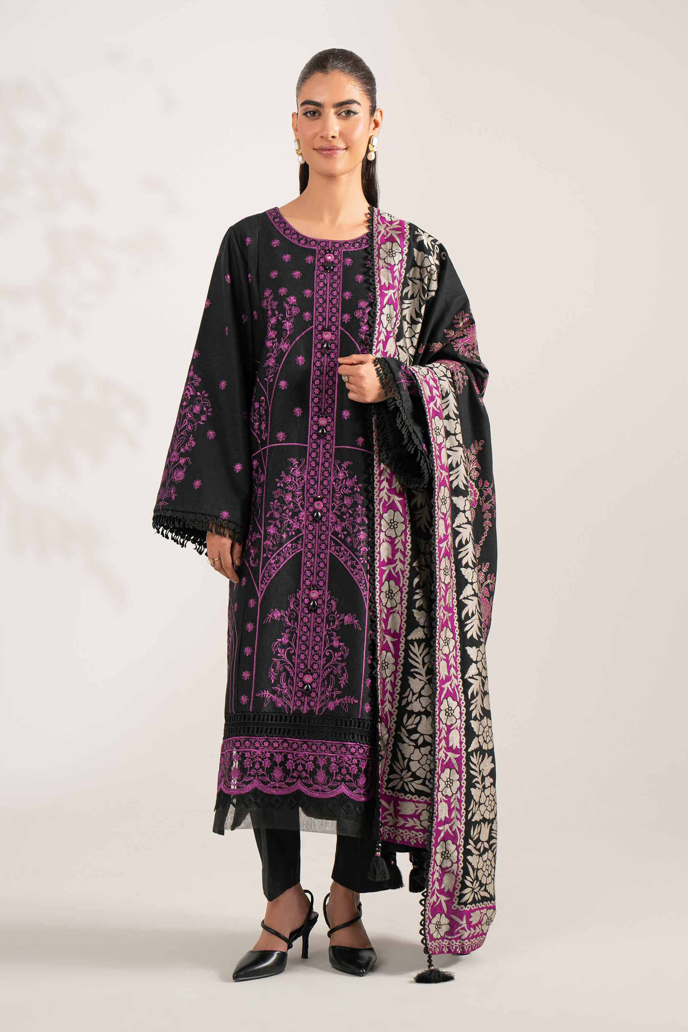 3 Piece - Embroidered Suit - 42503567 - Image 2