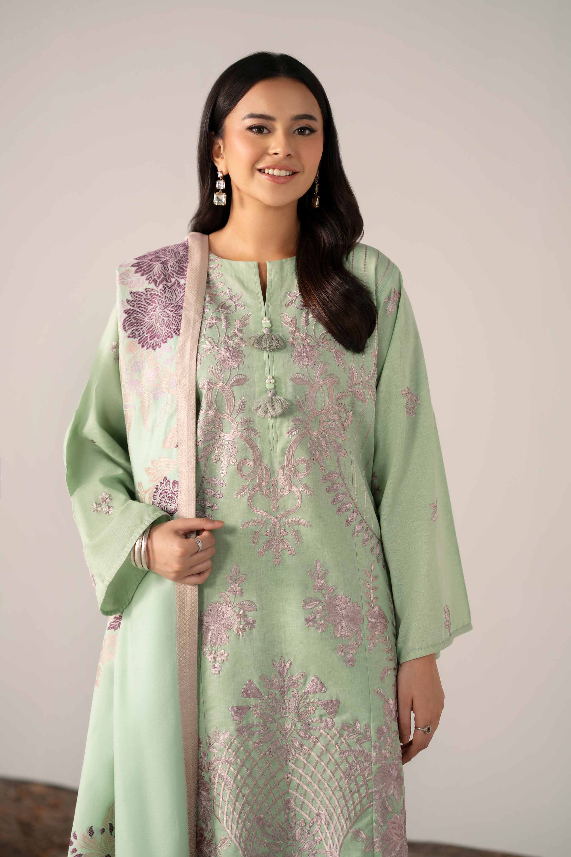 3 Piece - Embroidered Suit - 42503575 - Image 4