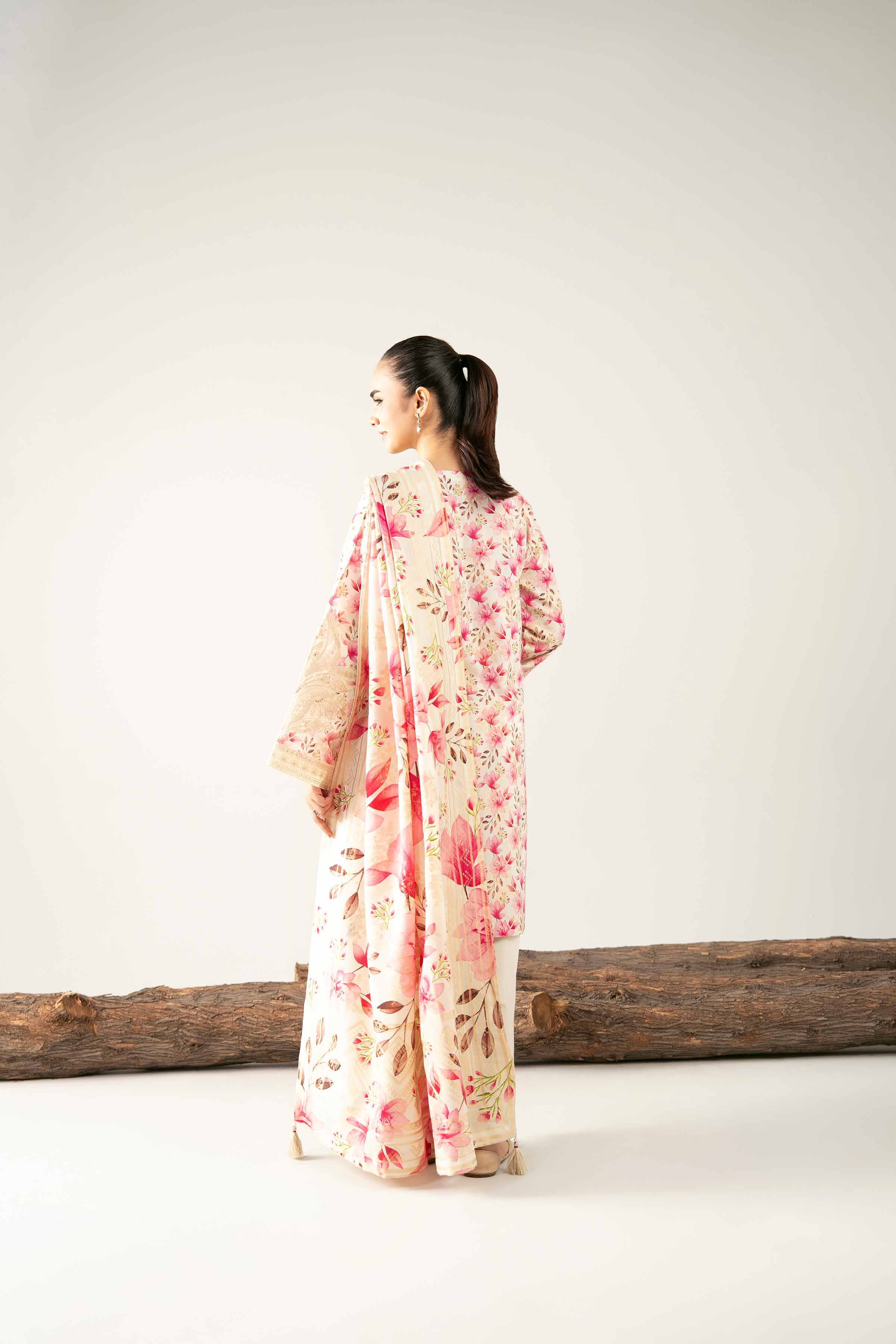 3 Piece - Digital Printed Embroidered Suit - 42503601 - Image 3