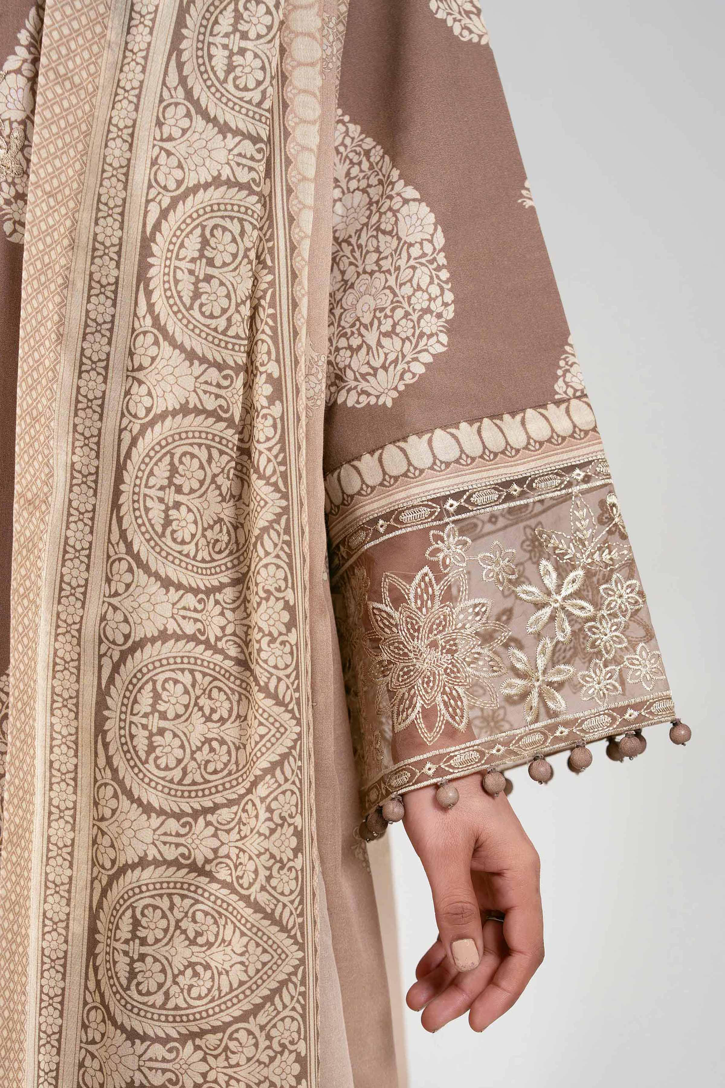3 Piece - Printed Embroidered Suit - 42601161 - Image 5
