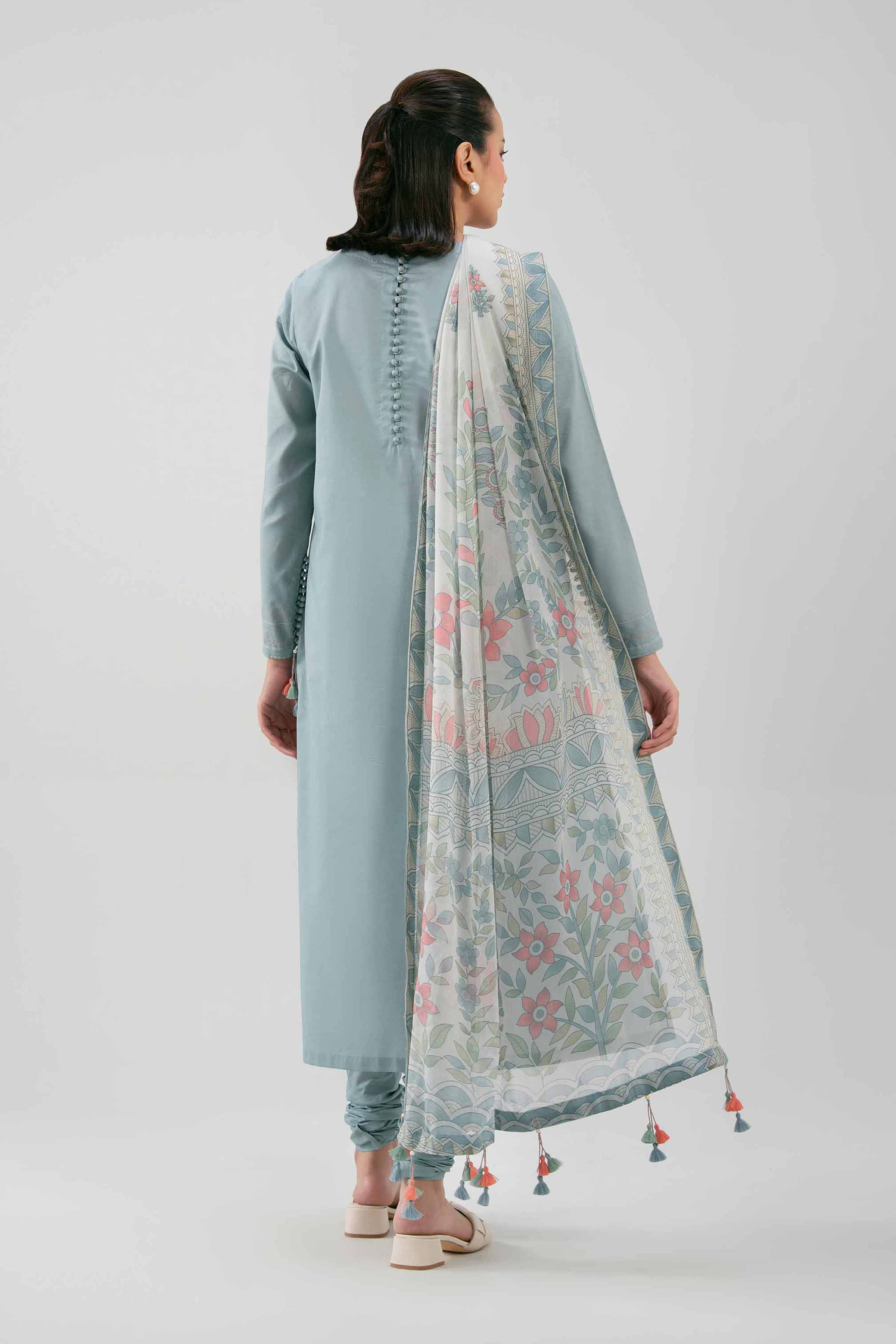 3 Piece - Digital Printed Embroidered Suit - 42601230 - Image 3