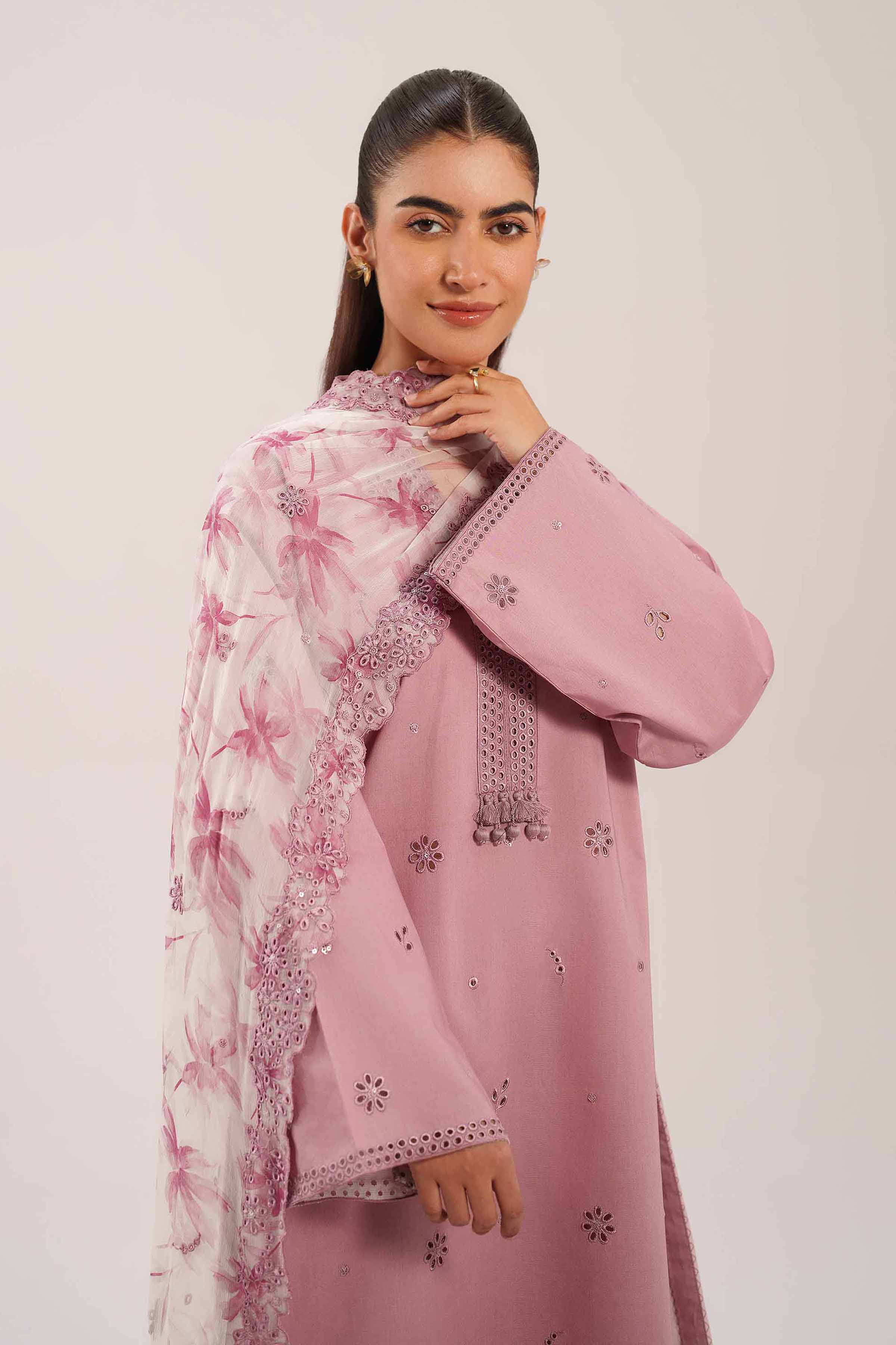 3 Piece - Digital Printed Embroidered Suit - 42601232 - Image 2