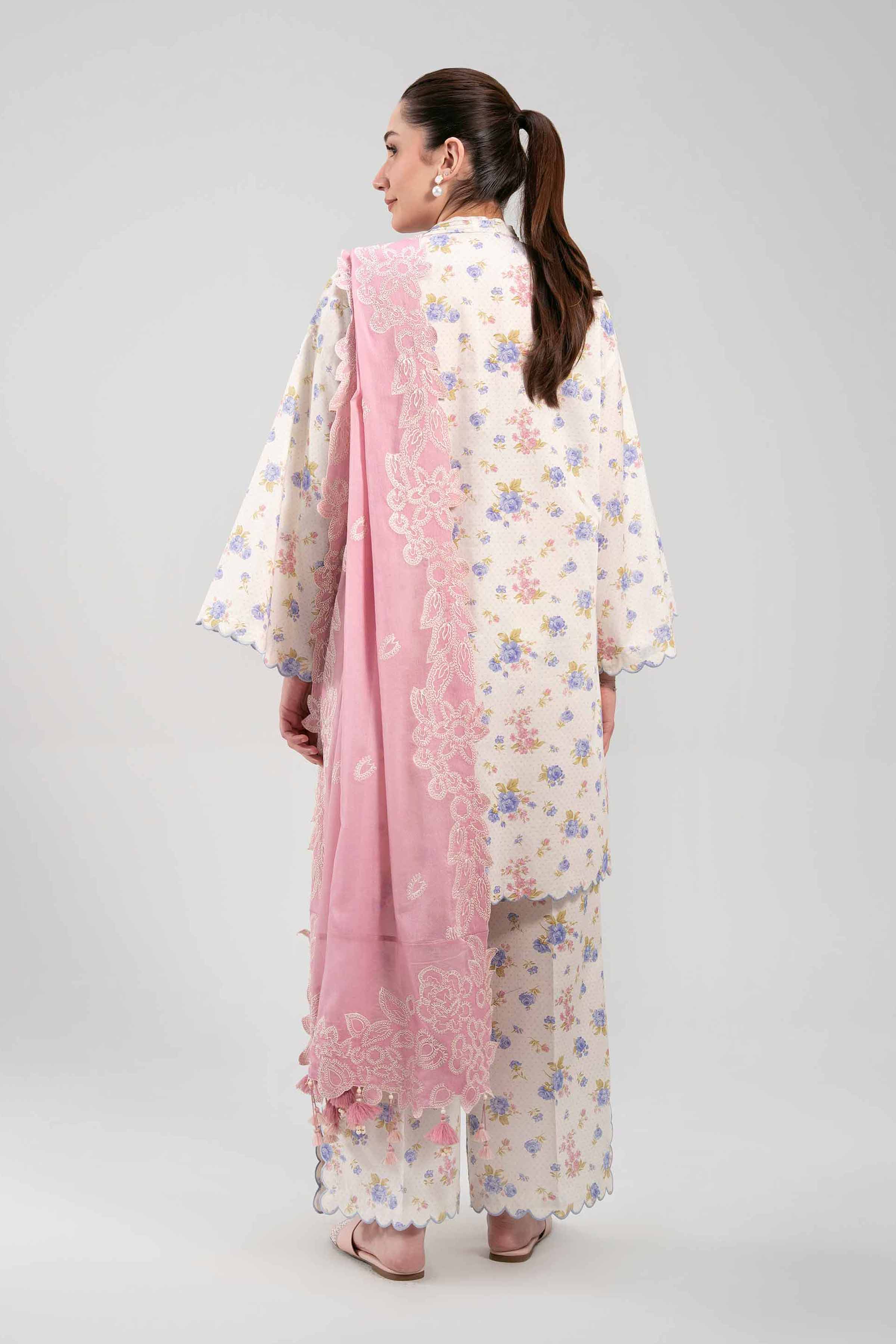 3 Piece - Printed Embroidered Suit - 42601261 - Image 3
