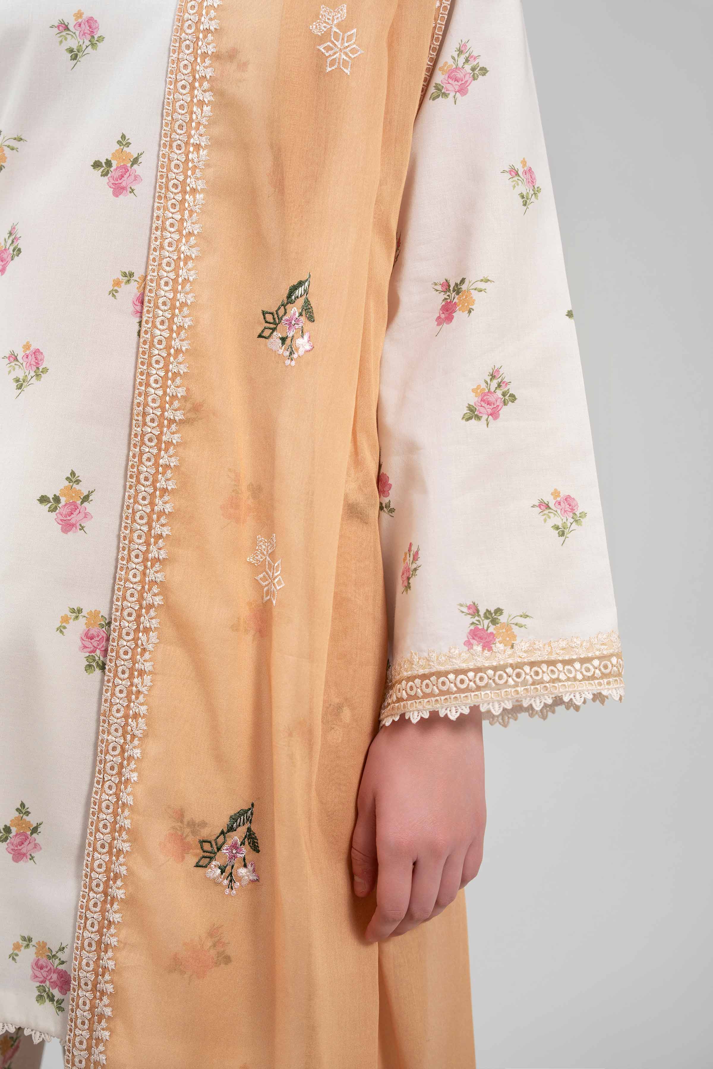 3 Piece - Printed Embroidered Suit - 42601265 - Image 5