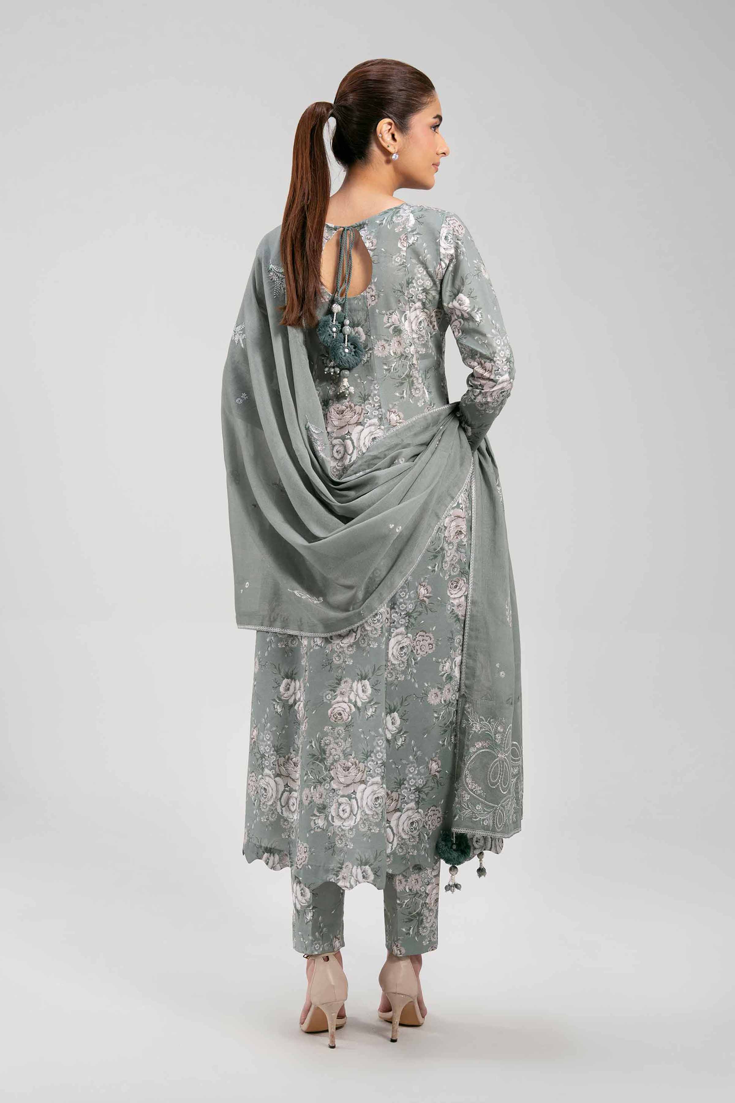 3 Piece - Printed Embroidered Suit - 42601266 - Image 3