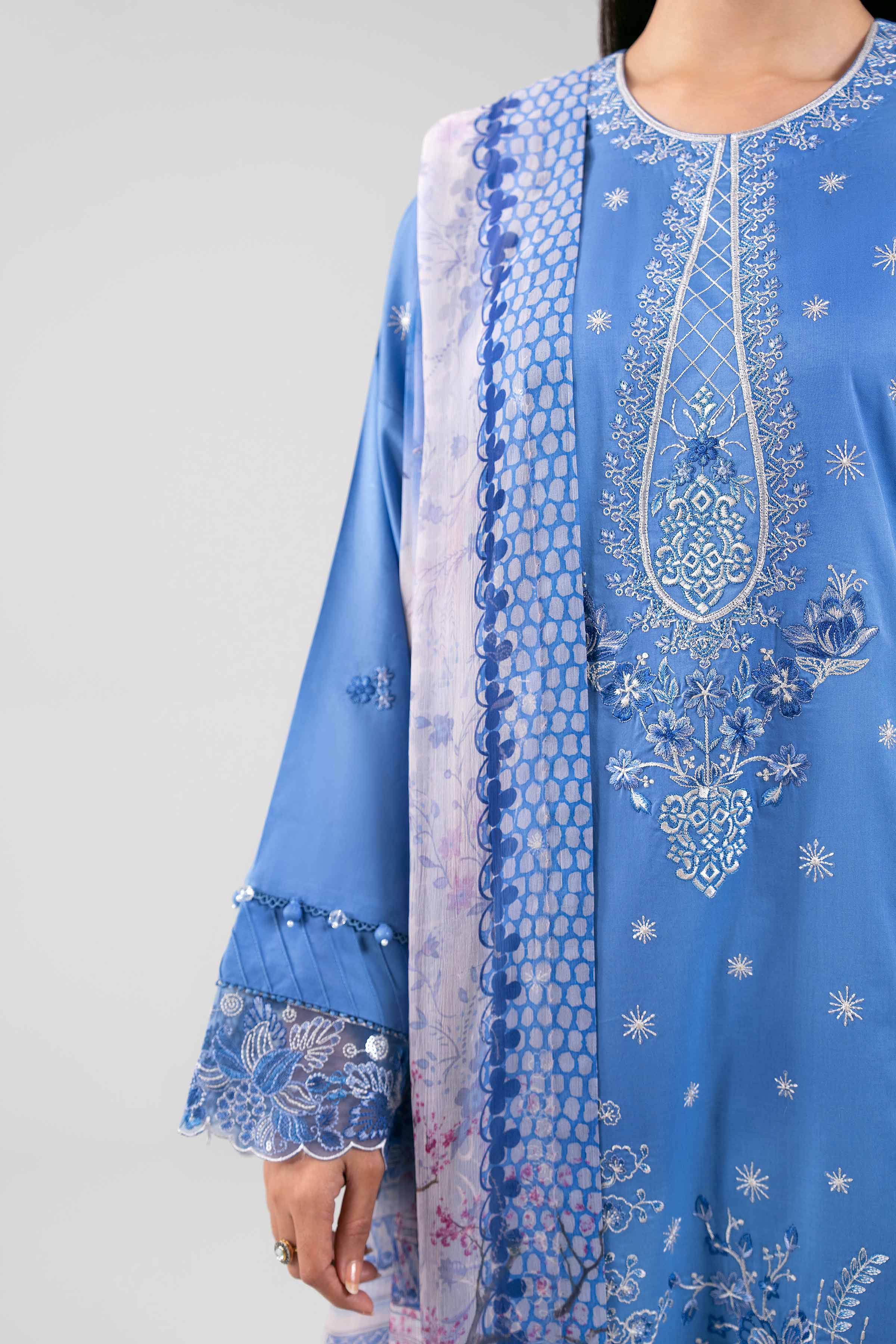 3 Piece - Digital Printed Embroidered Suit - 42601341 - Image 4