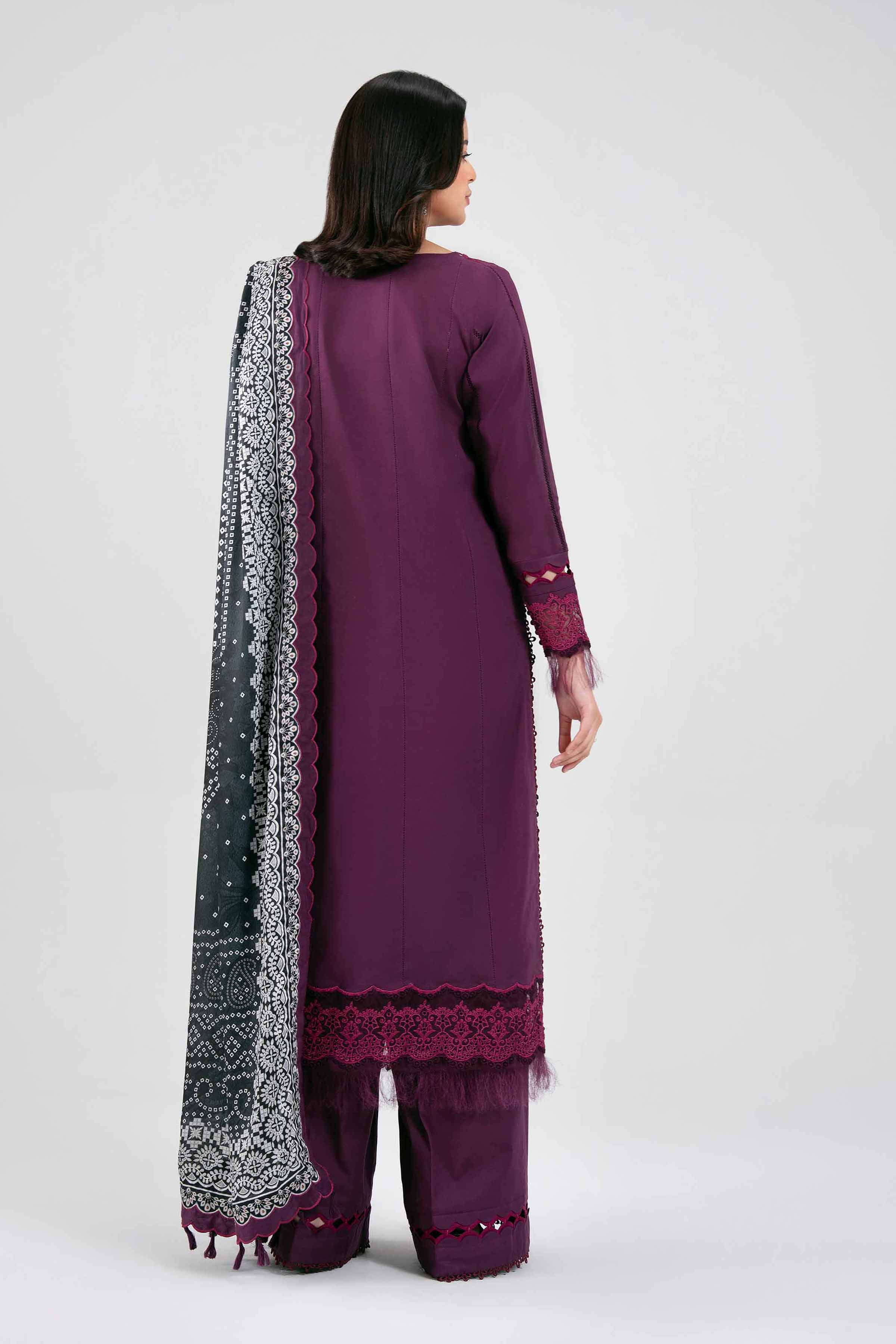 3 Piece - Digital Printed Embroidered Suit - 42601345 - Image 3