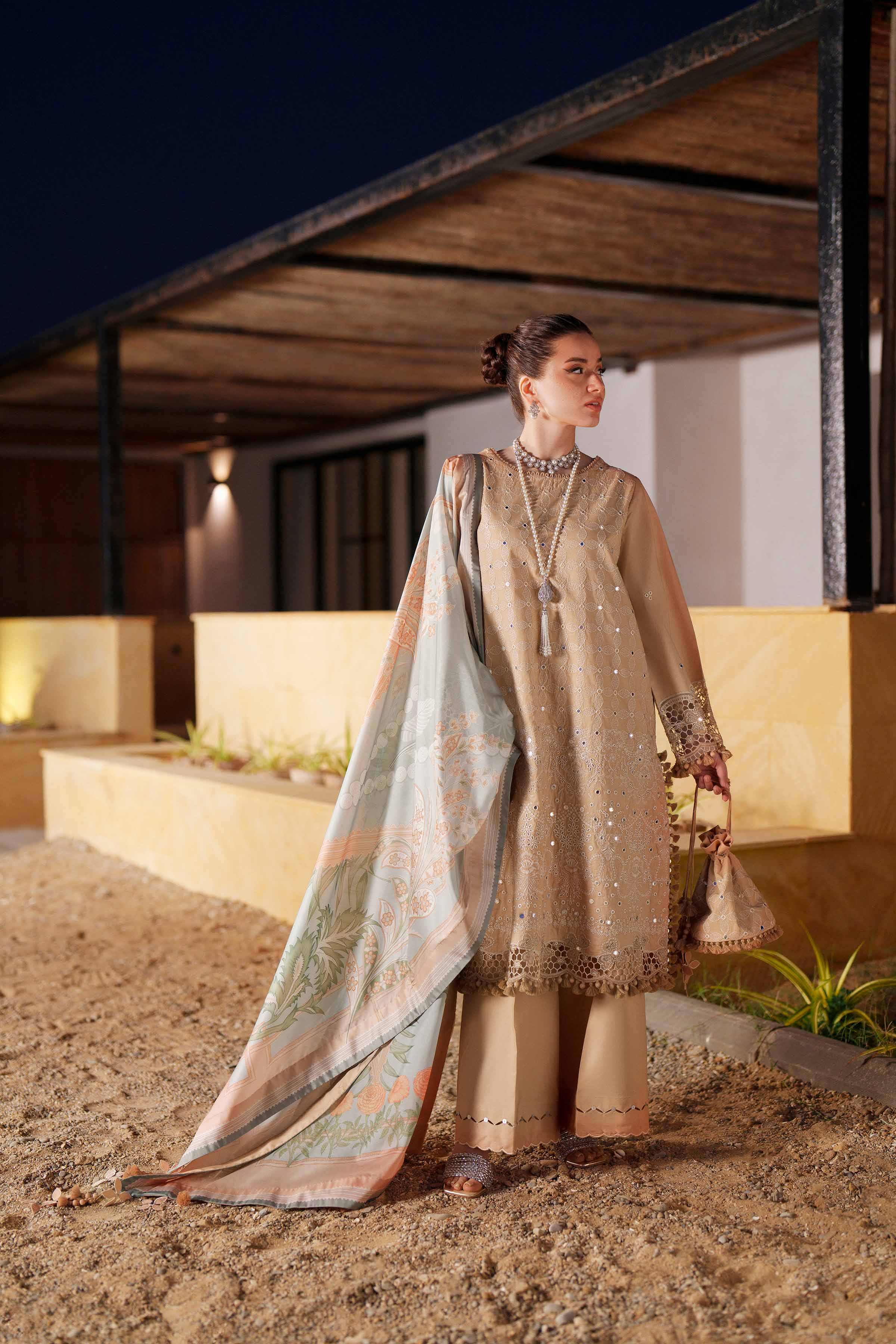 3 Piece - Digital Printed Embroidered Suit - 42601351 - Image 3