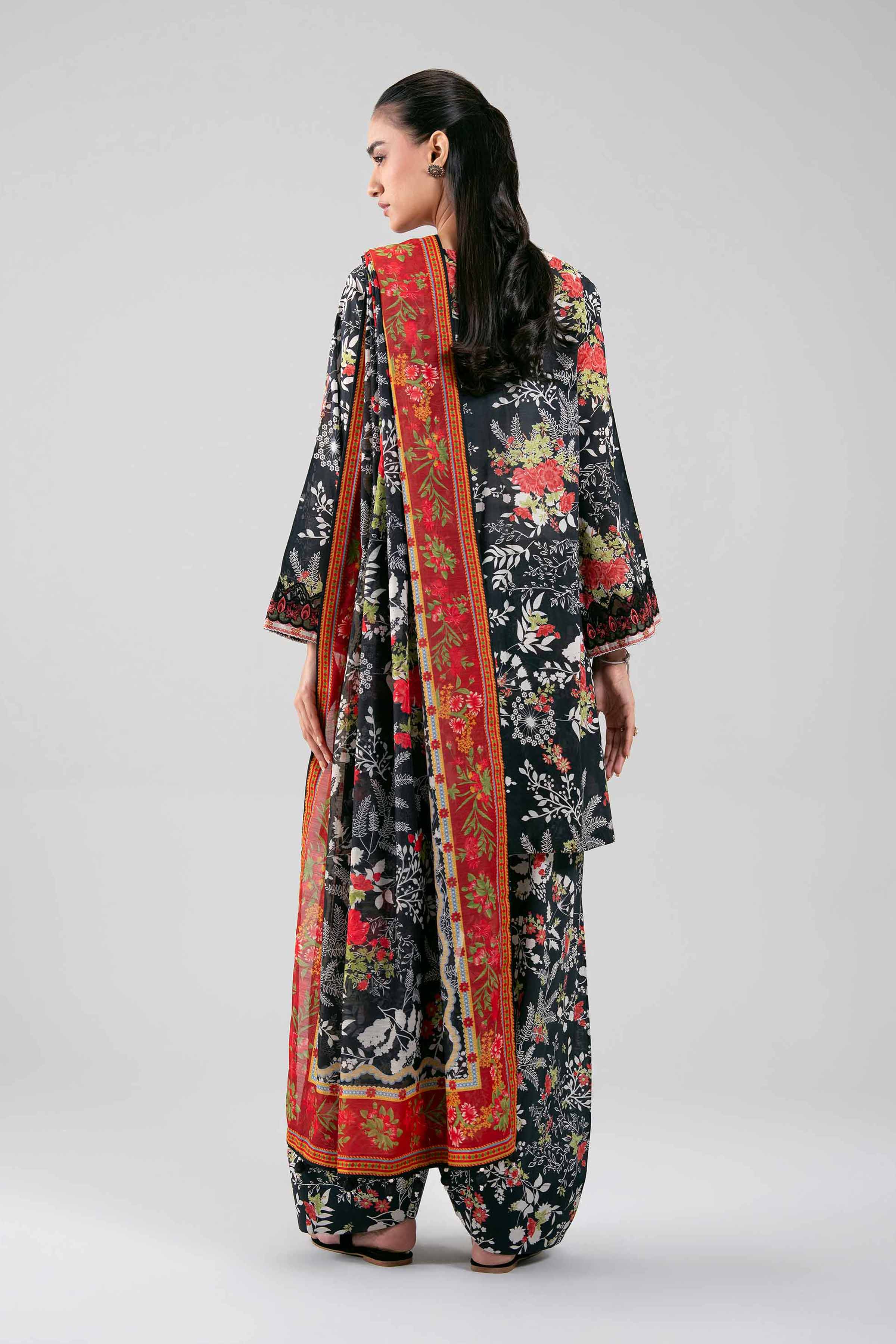3 Piece - Digital Printed Embroidered Suit - 42601359 - Image 3