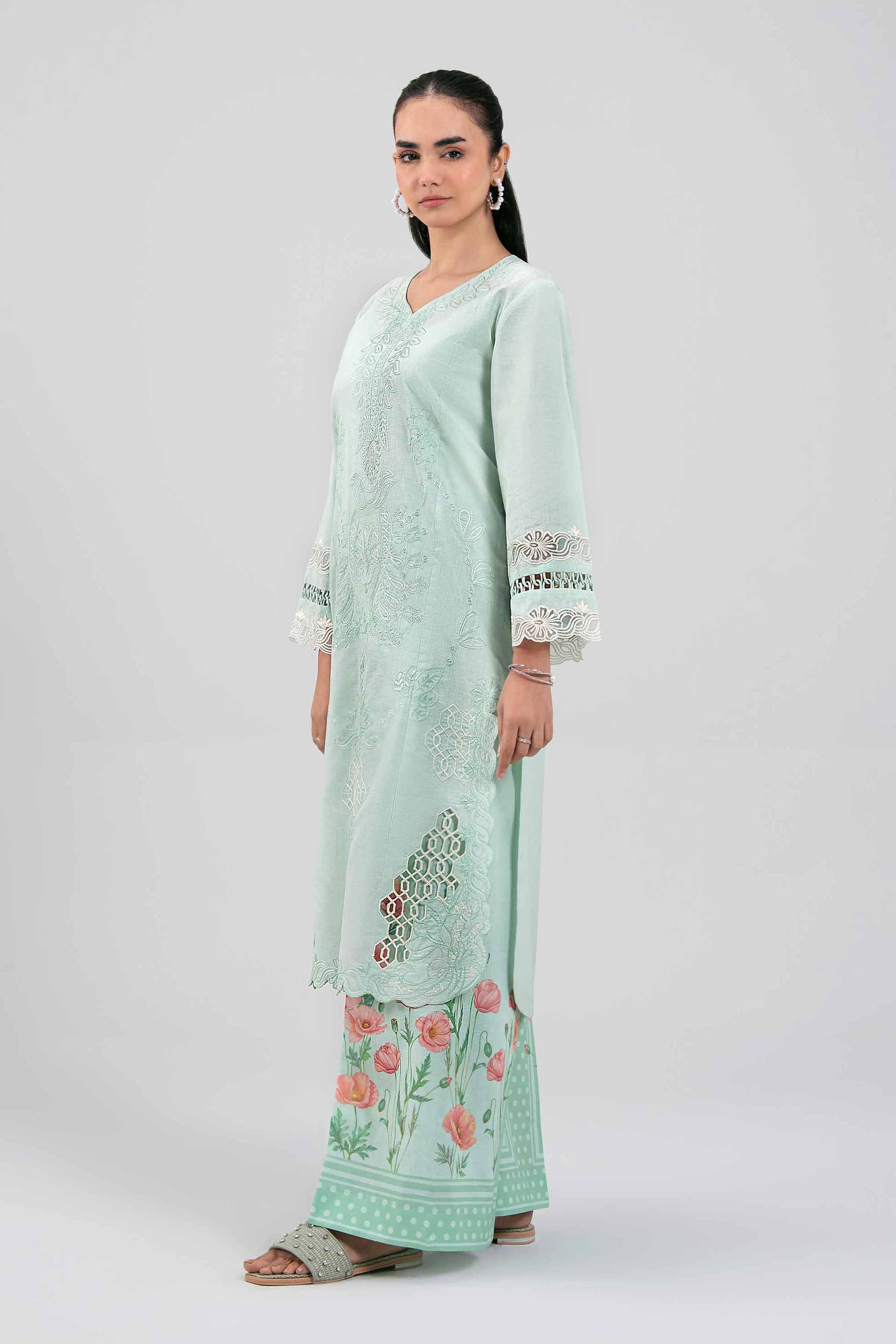2 Piece - Digital Printed Embroidered Suit - 42601414 - Image 6