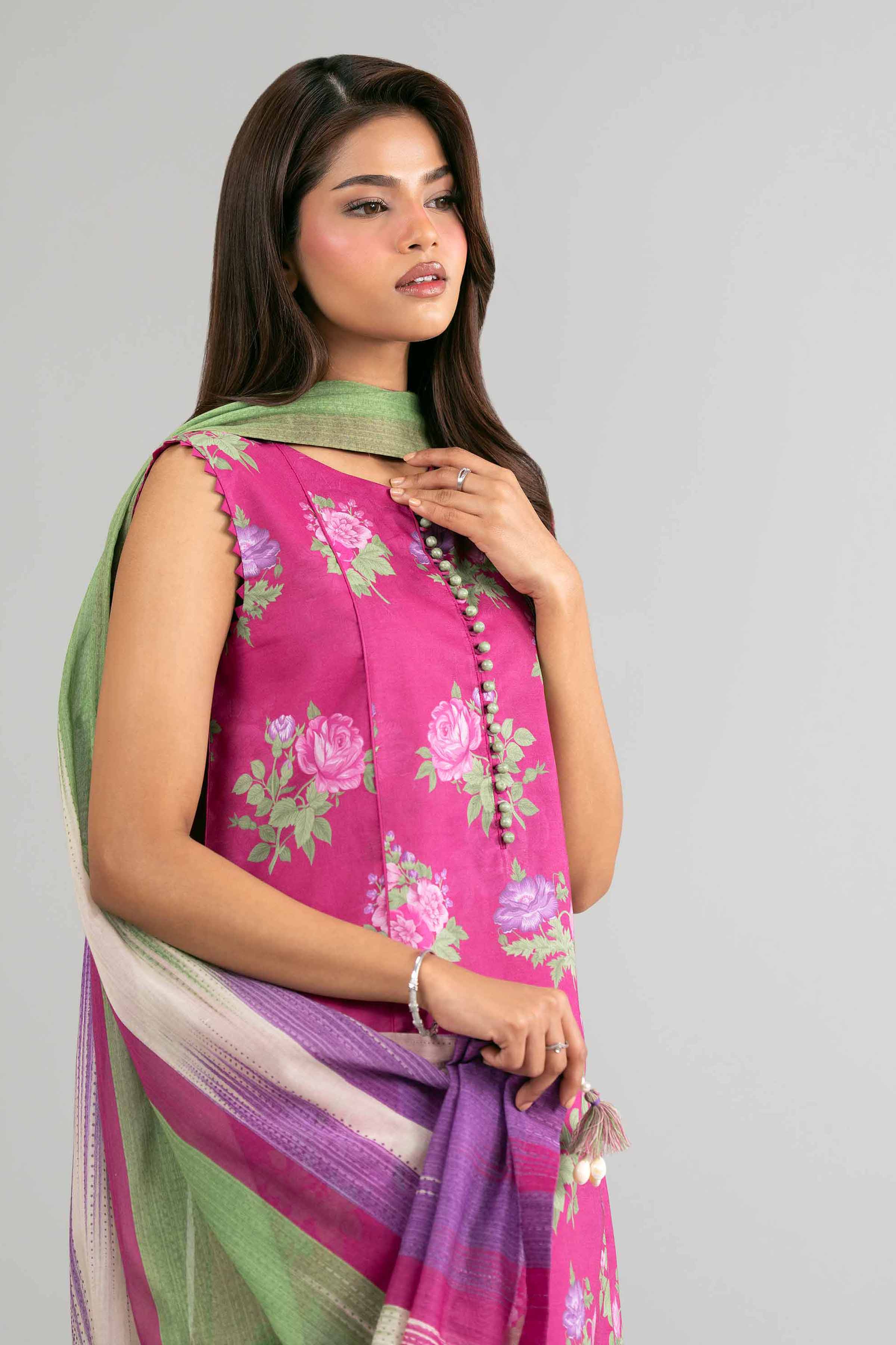 3 Piece - Digital Printed Embroidered Suit - 42601474 - Image 2