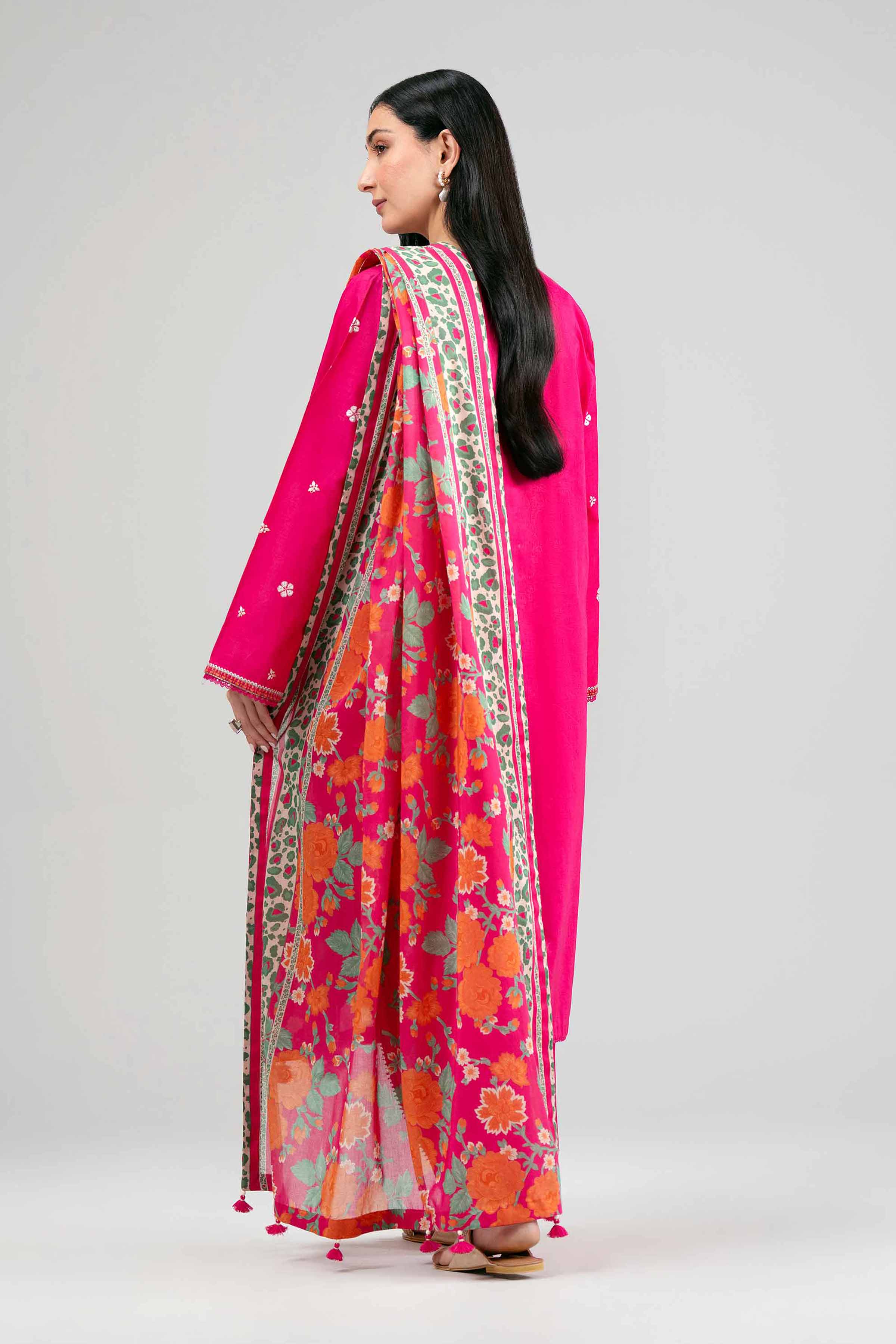 3 Piece - Printed Embroidered Suit - 42601542 - Image 3