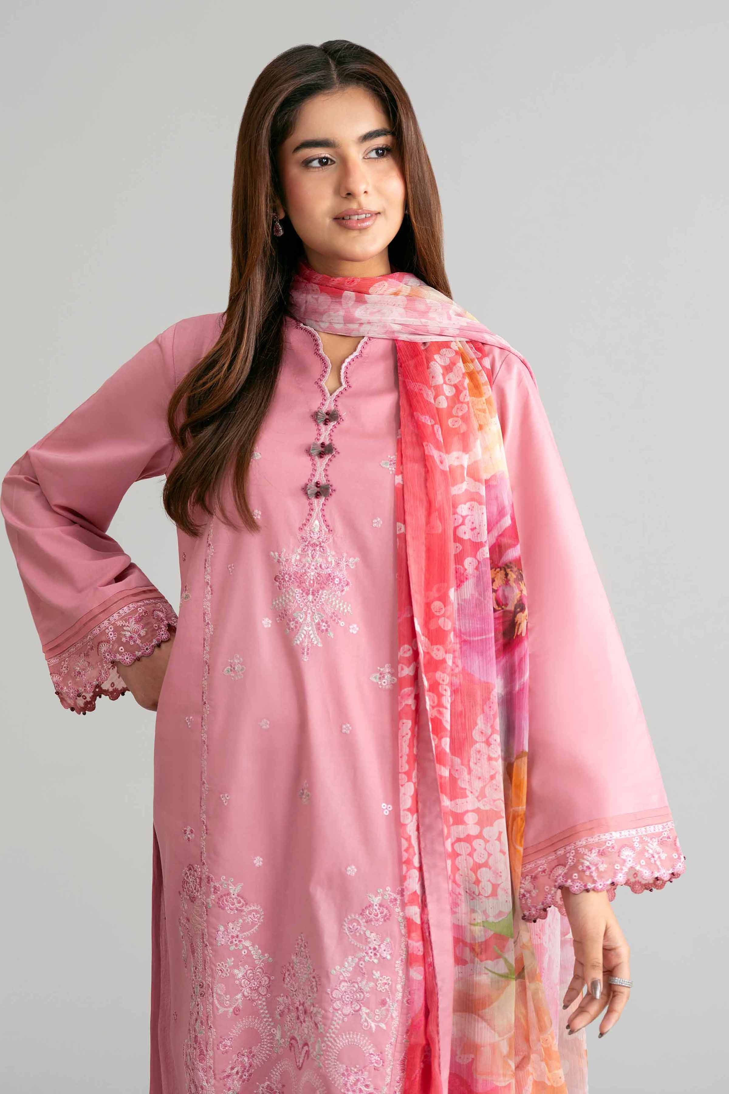 3 Piece - Digital Printed Embroidered Suit - 42601544 - Image 2