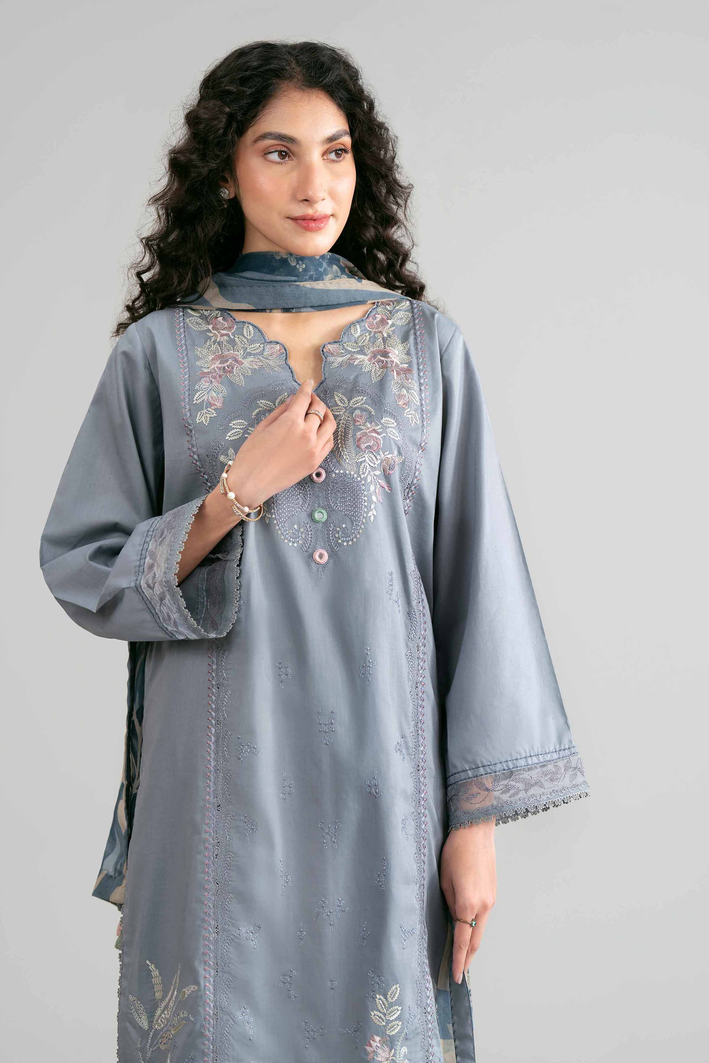 3 Piece - Digital Printed Embroidered Suit - 42601547 - Image 2