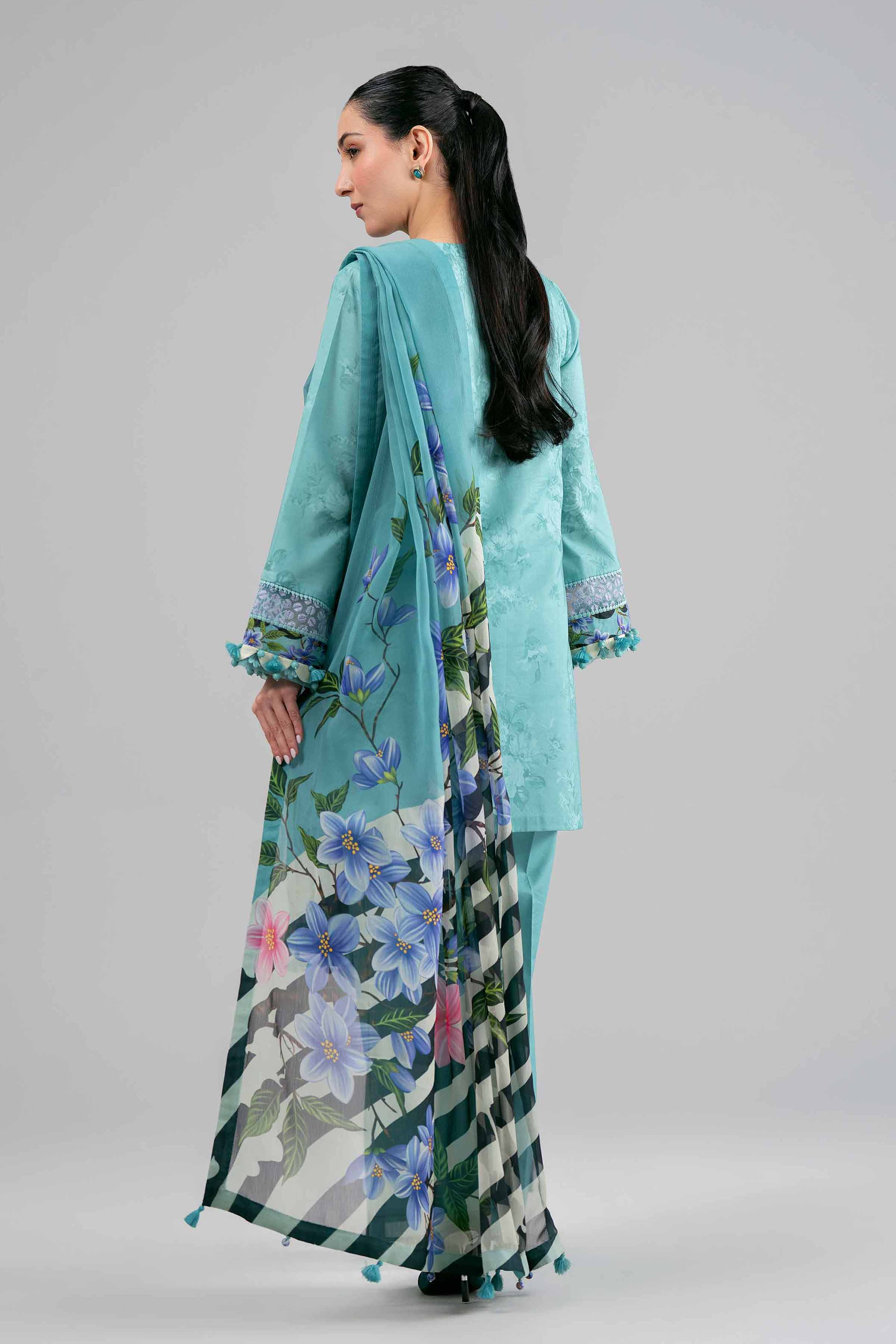3 Piece - Digital Printed Embroidered Suit - 42601558 - Image 3