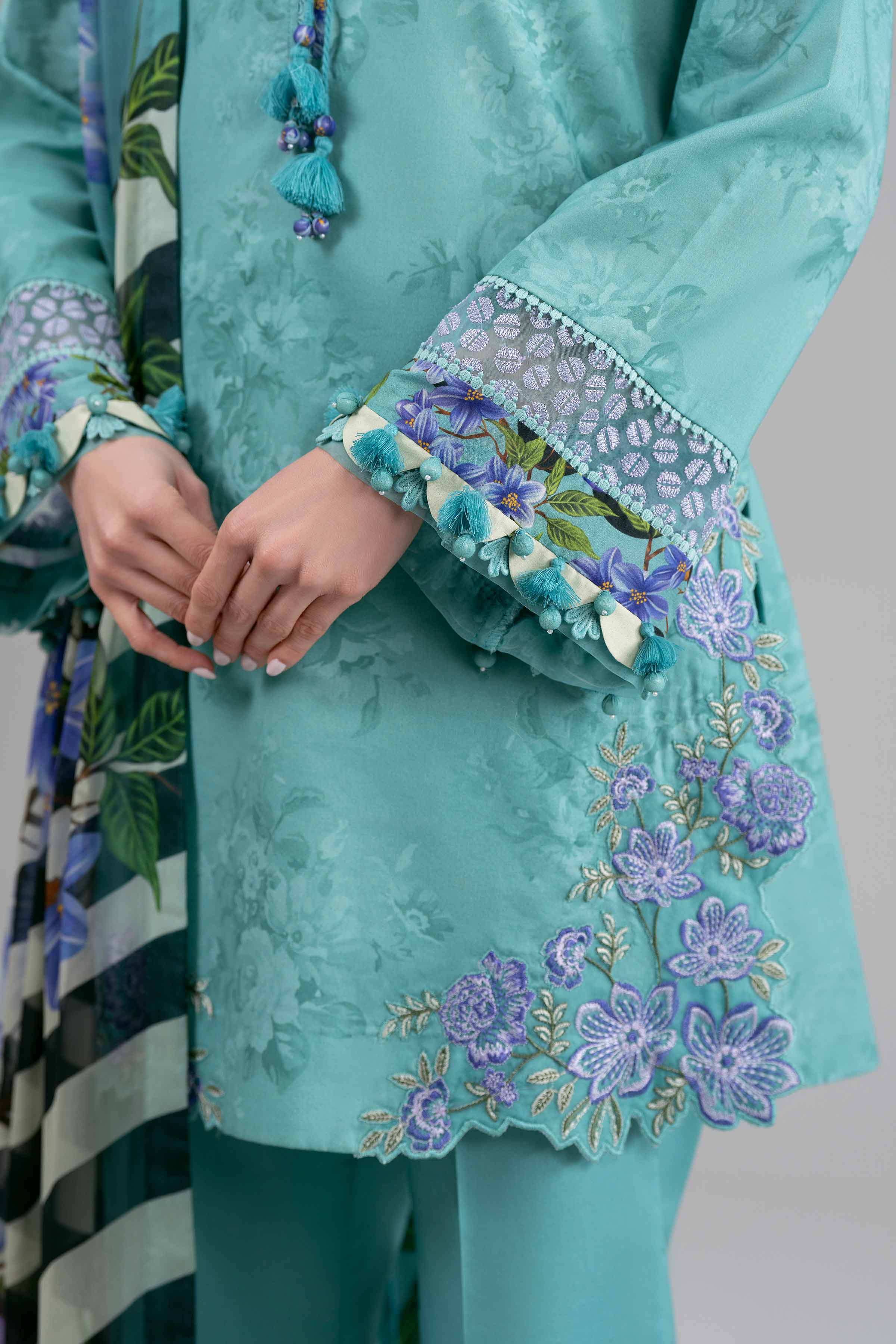 3 Piece - Digital Printed Embroidered Suit - 42601558 - Image 4