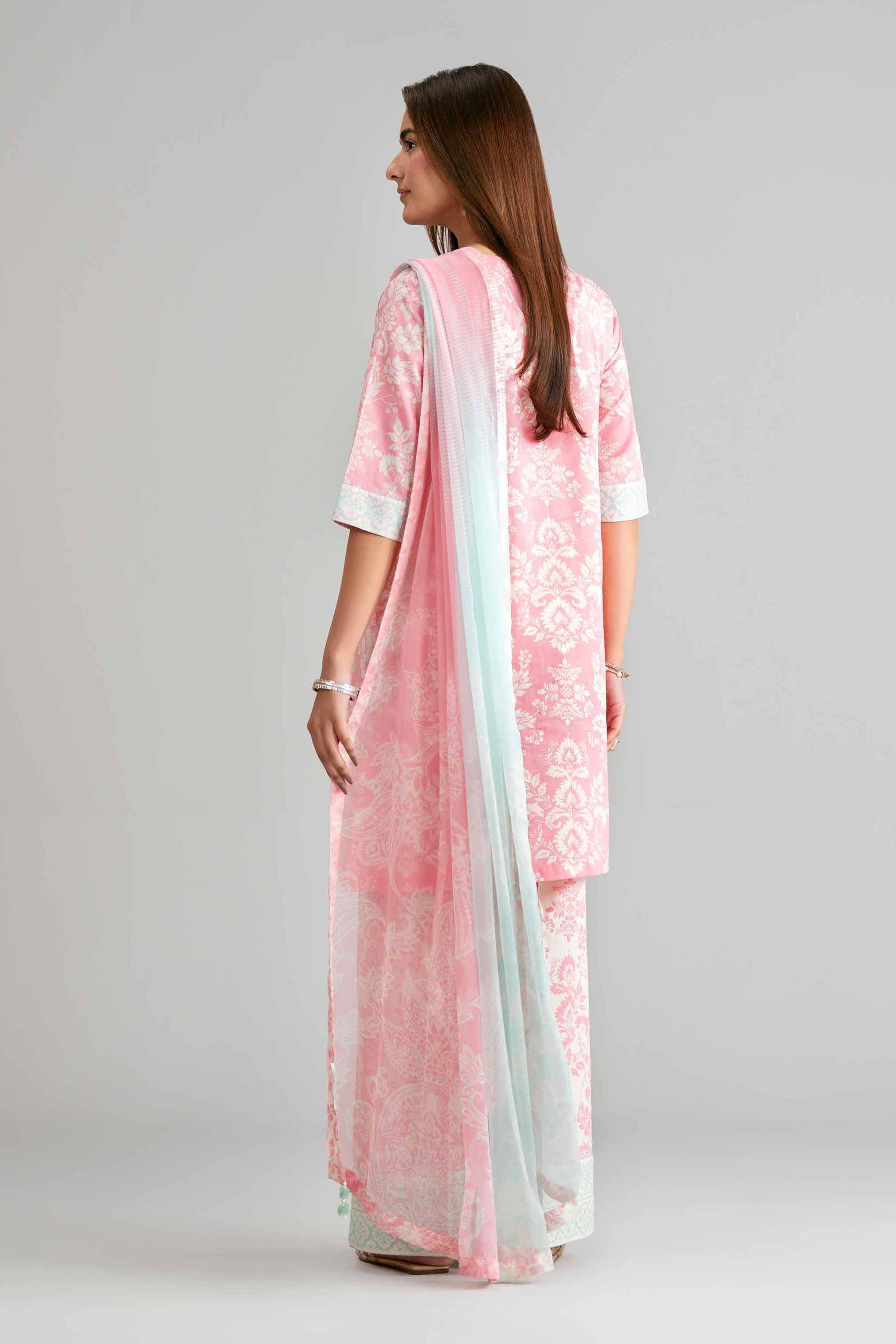 3 Piece - Digital Printed Embroidered Suit - 42601573 - Image 3