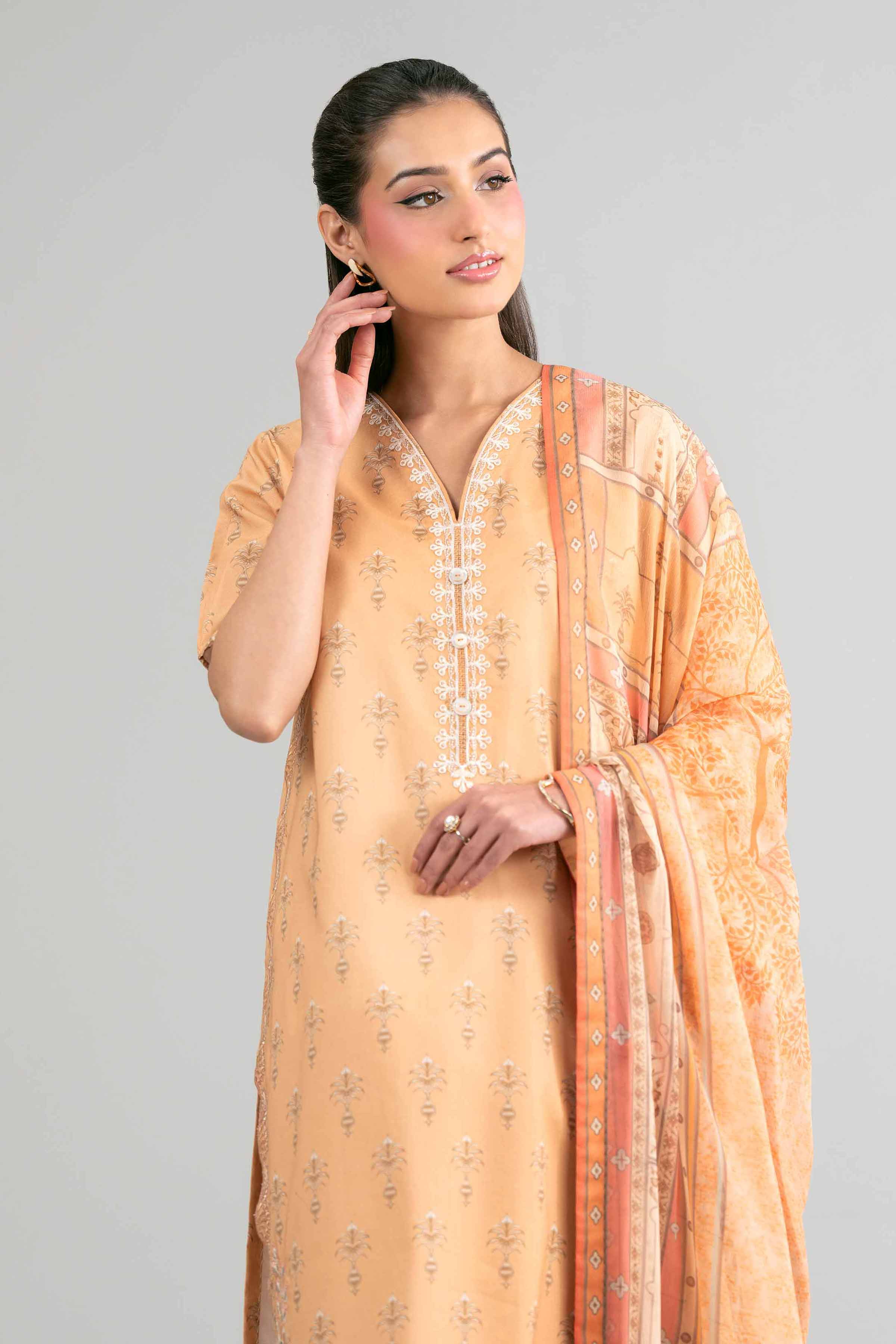 2 Piece - Digital Printed Embroidered Suit - 42601584 - Image 2