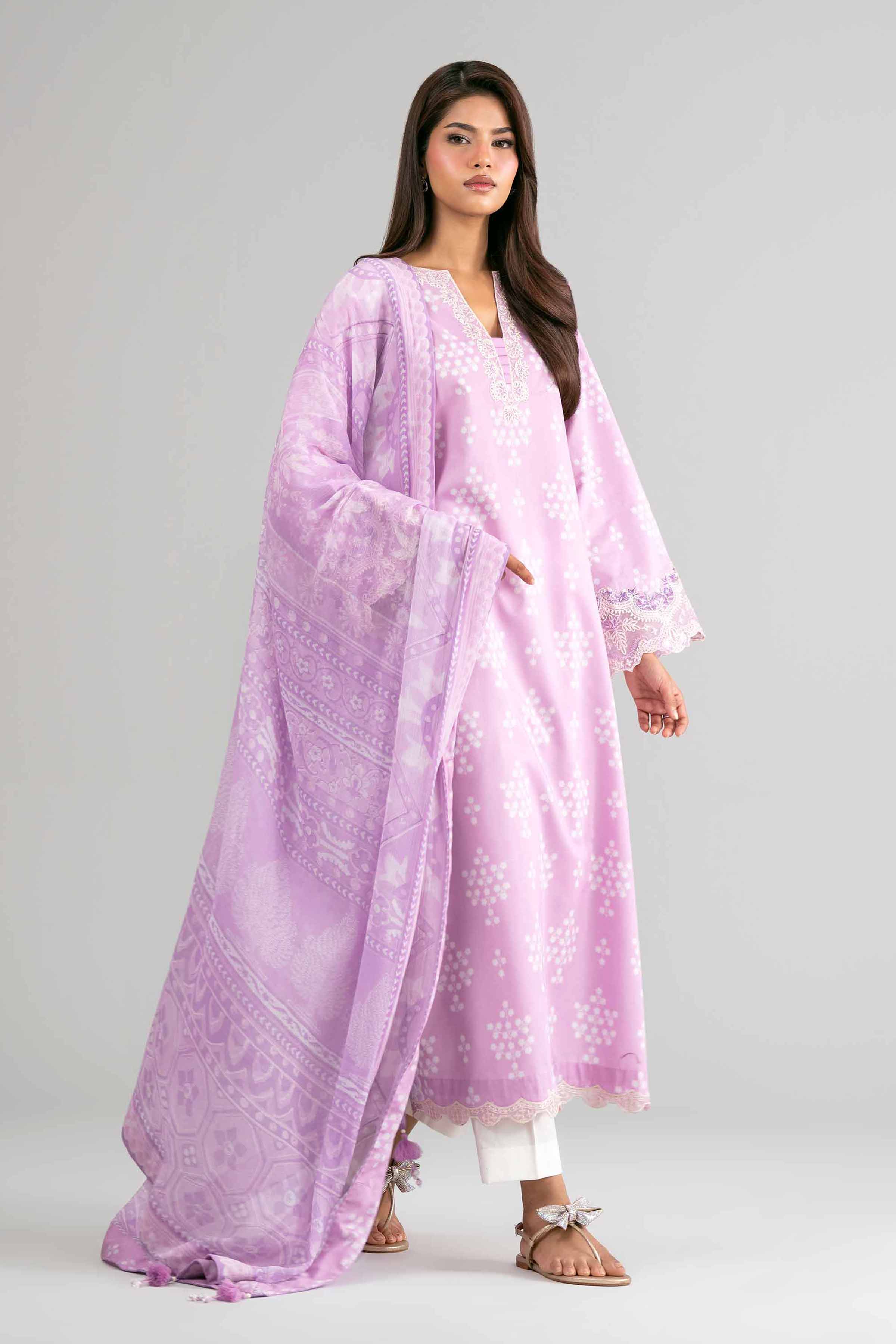 2 Piece - Digital Printed Embroidered Suit - 42601589 - Image 4