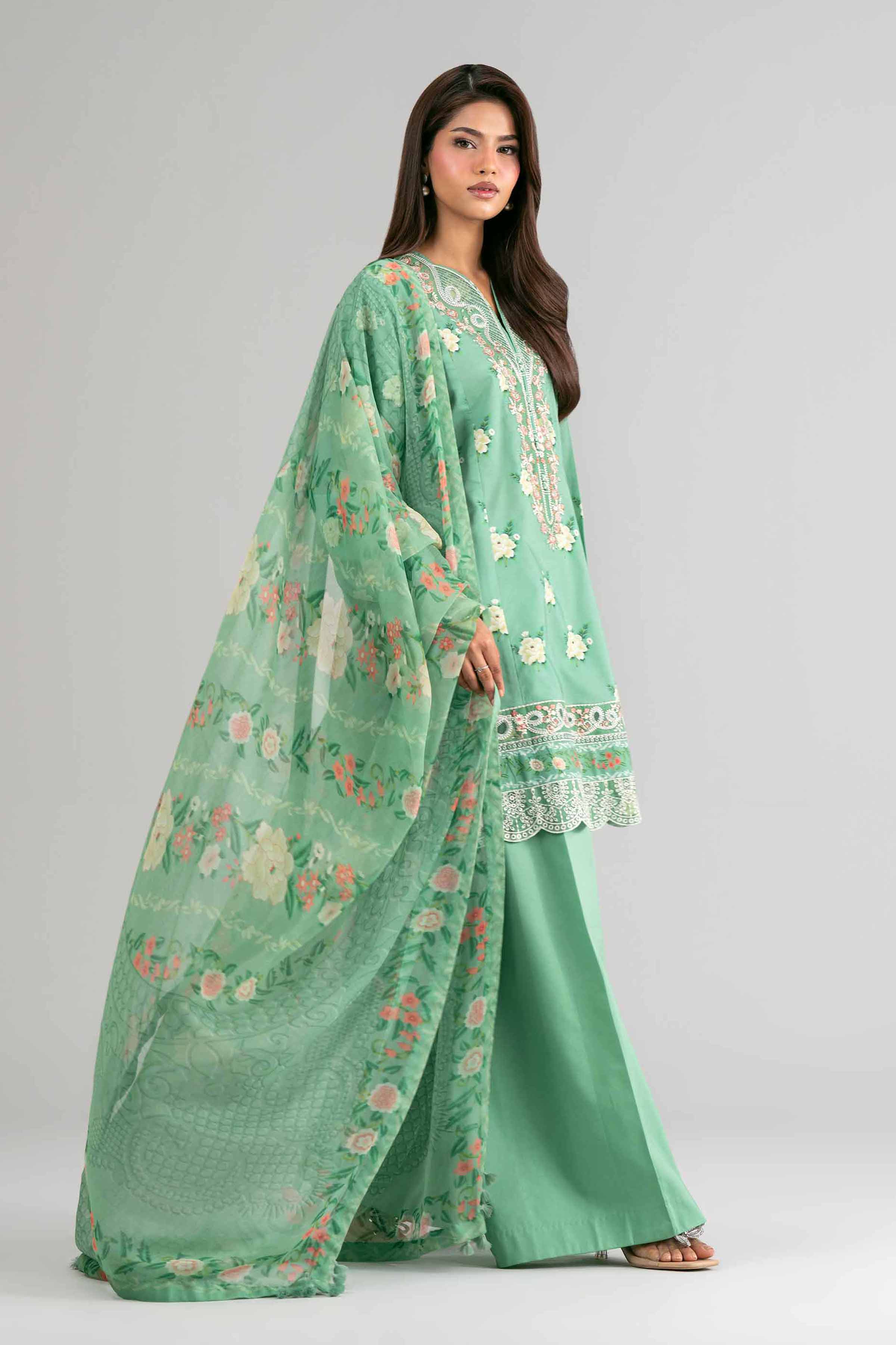 2 Piece - Digital Printed Embroidered Suit - 42601593 - Image 4