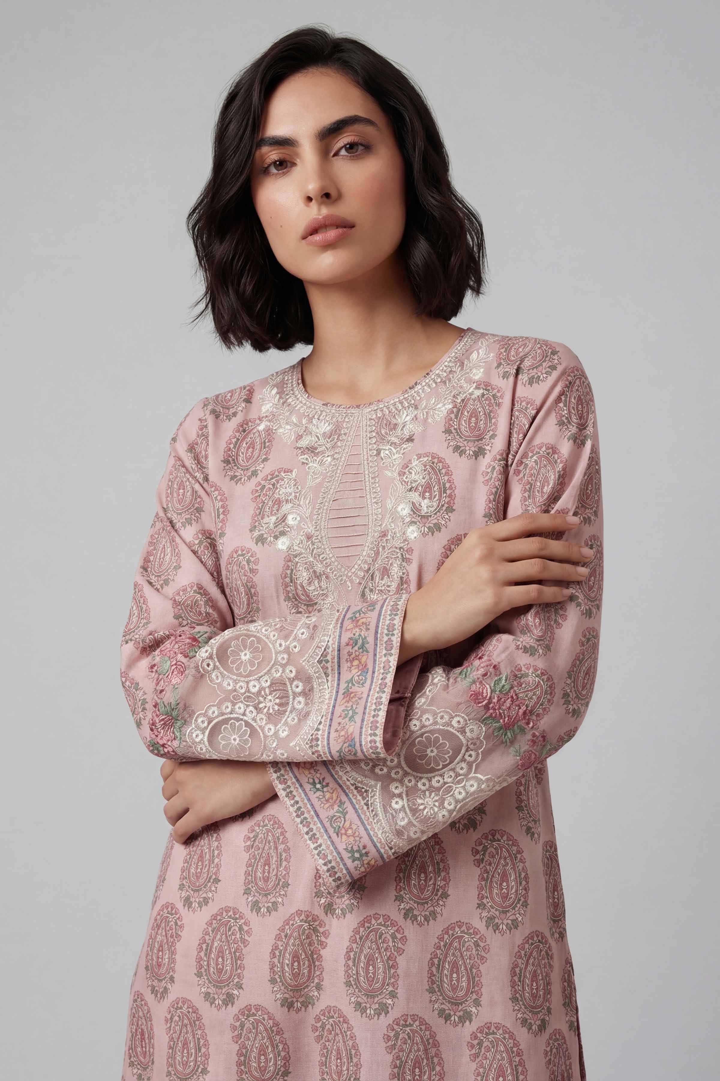 2 Piece - Printed Embroidered Suit - 42601661 - Image 2