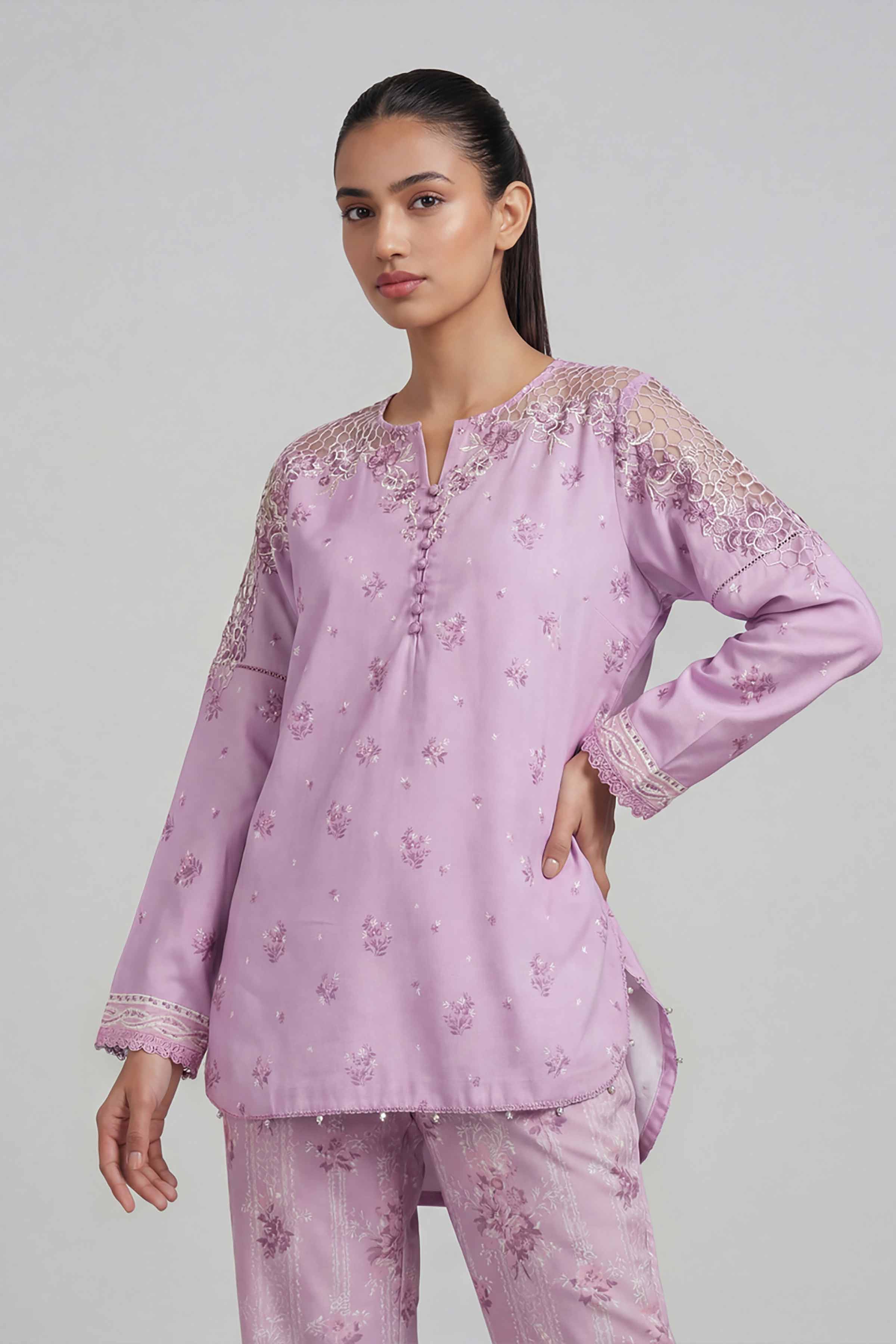 2 Piece - Printed Embroidered Suit - 42601666 - Image 2