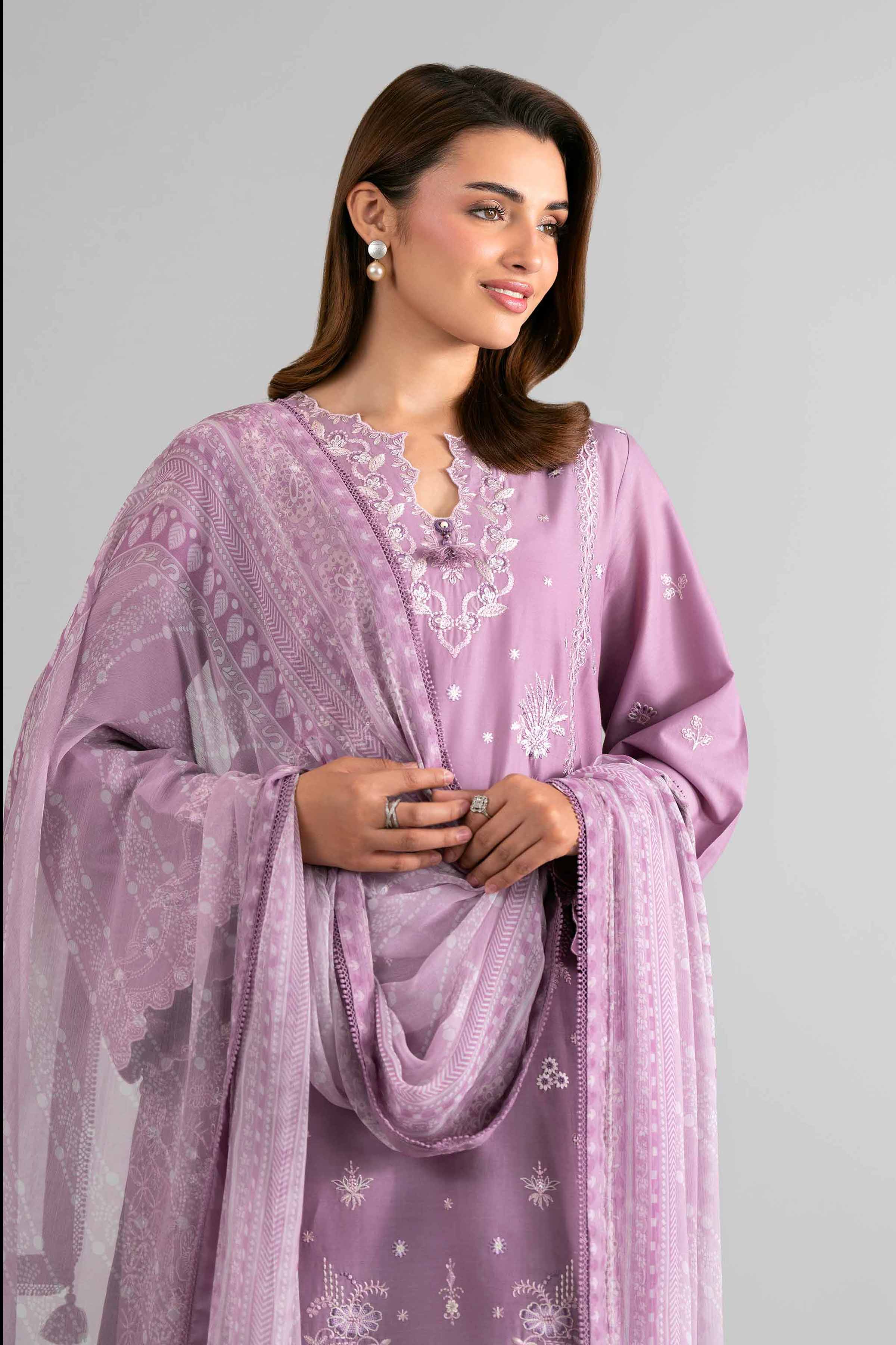 3 Piece - Digital Printed Embroidered Suit - 42601702 - Image 2