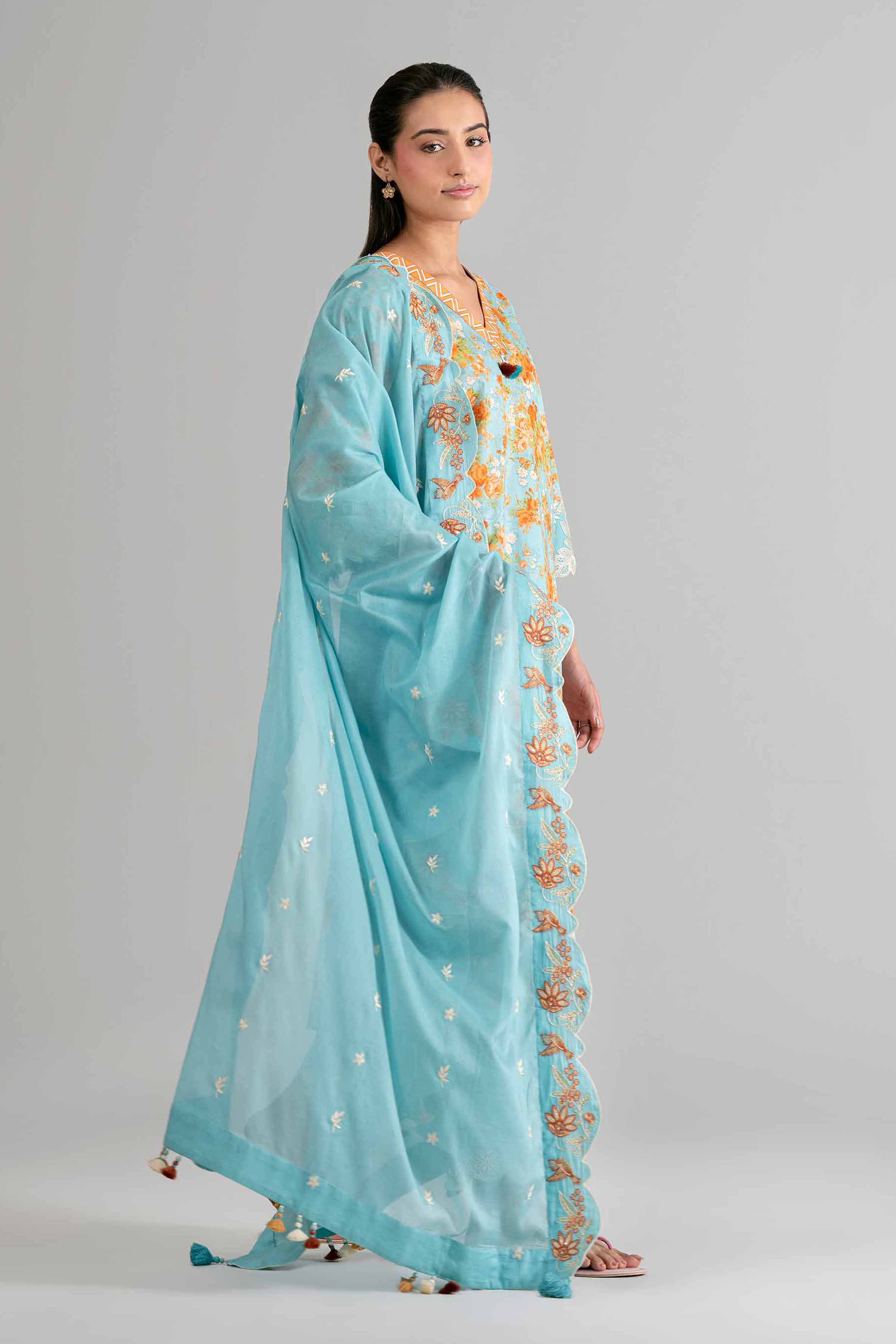 3 Piece - Printed Embroidered Suit - 42601719 - Image 5