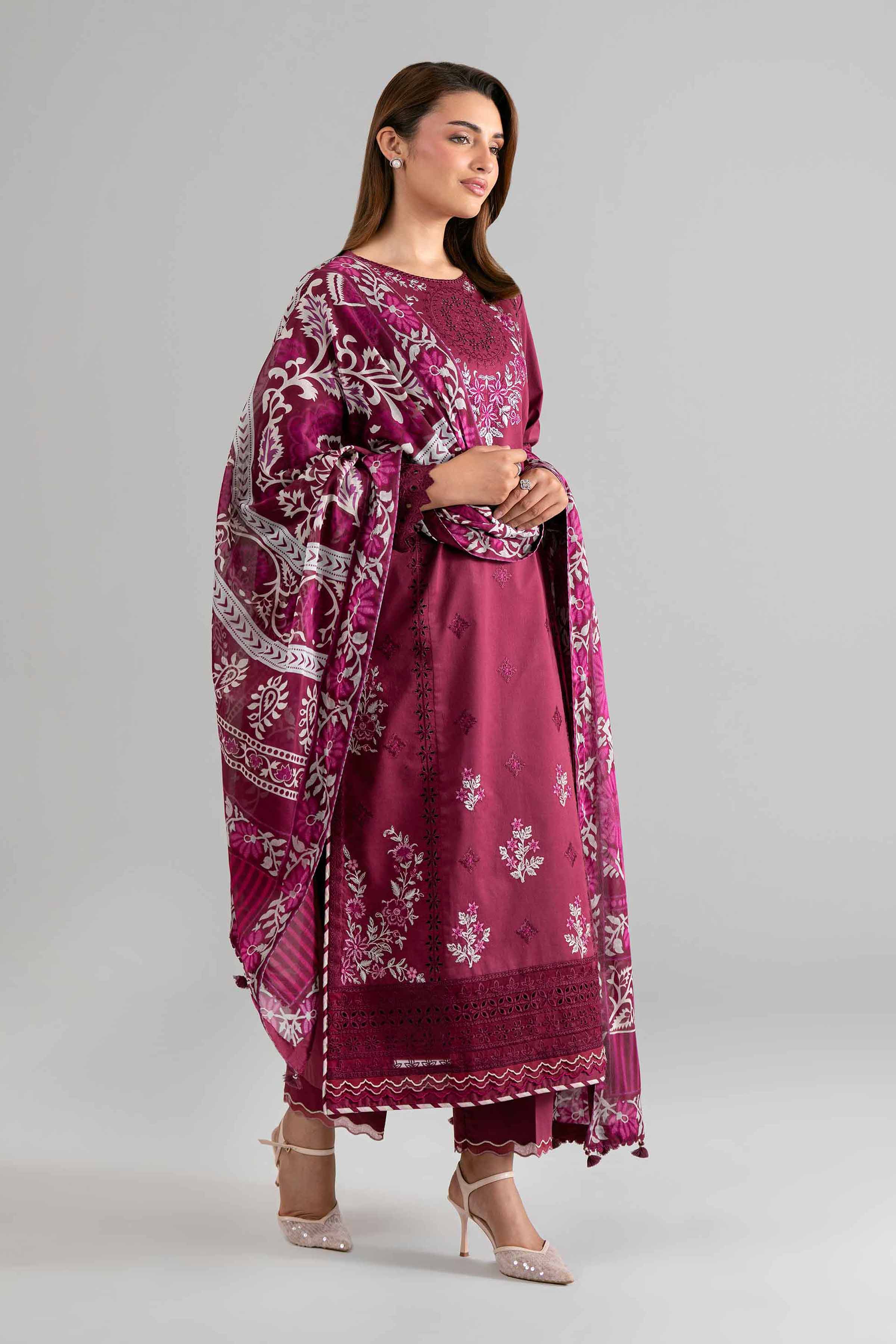 3 Piece - Digital Printed Embroidered Suit - 42601733 - Image 5