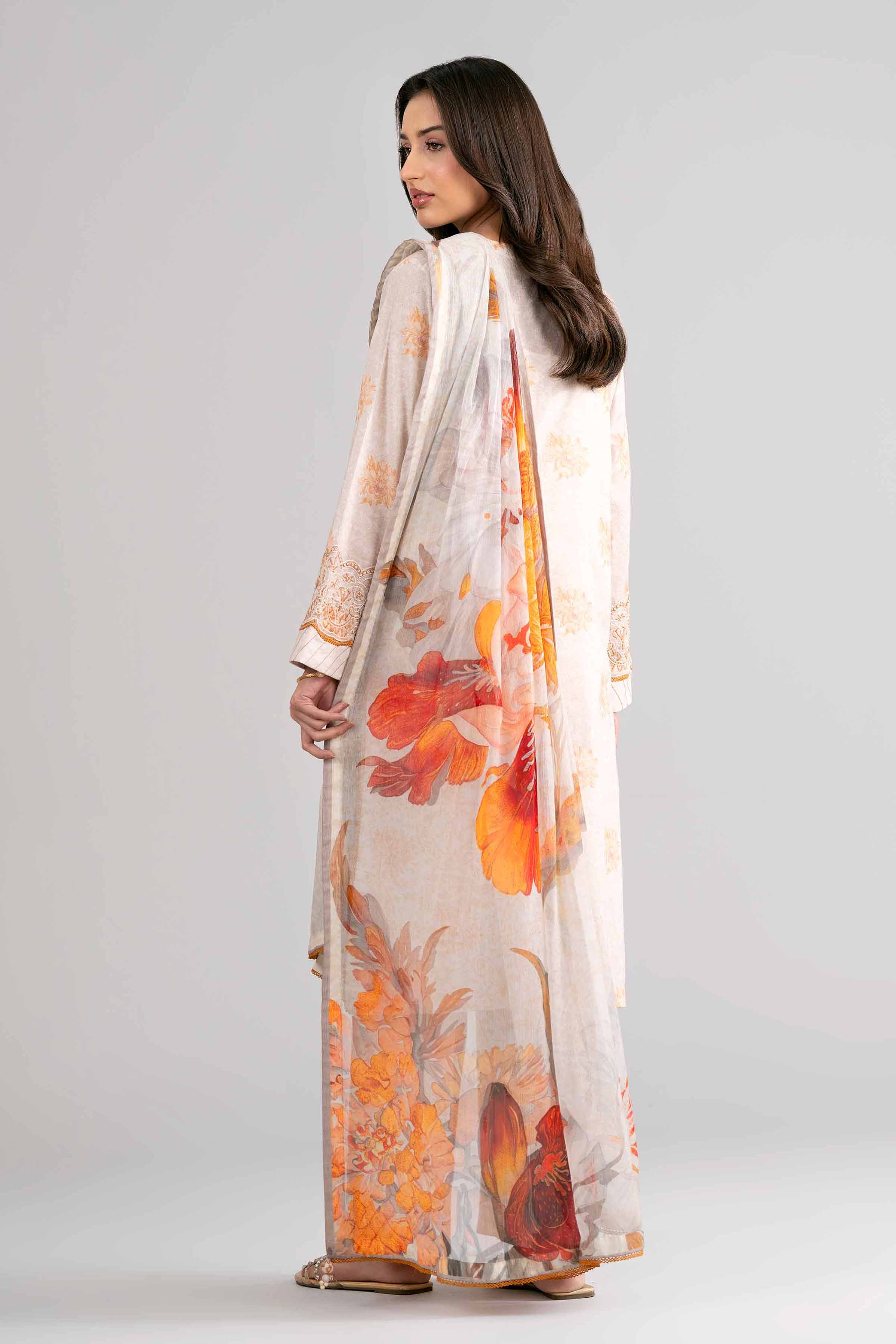 3 Piece - Digital Printed Embroidered Suit - 42601739 - Image 3