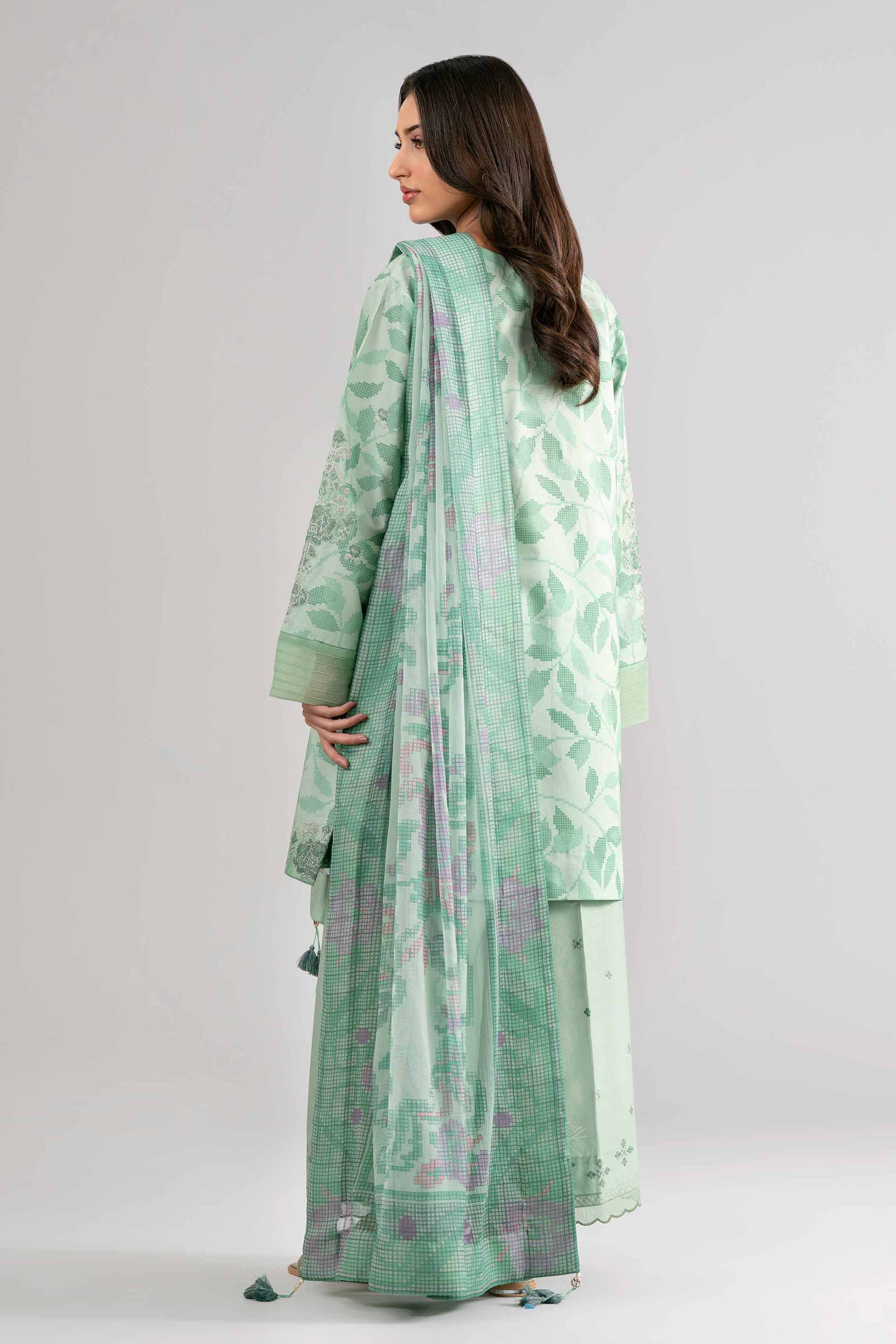 3 Piece - Digital Printed Embroidered Suit - 42601743 - Image 3