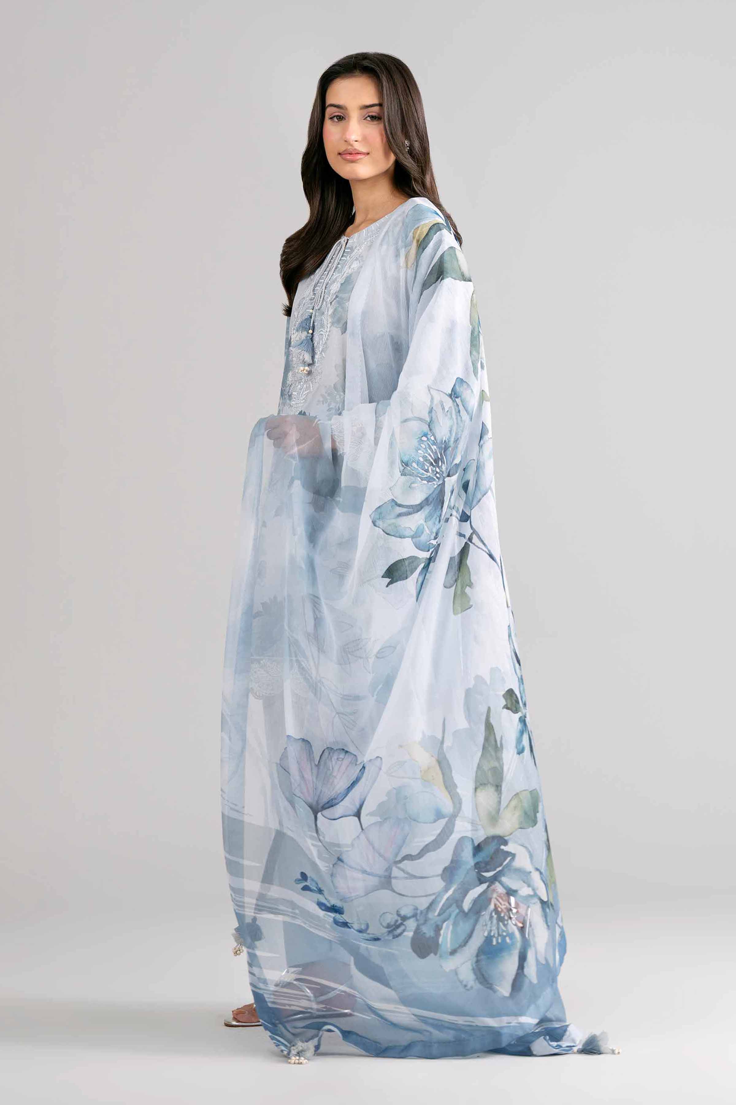 3 Piece - Digital Printed Embroidered Suit - 42601757 - Image 5