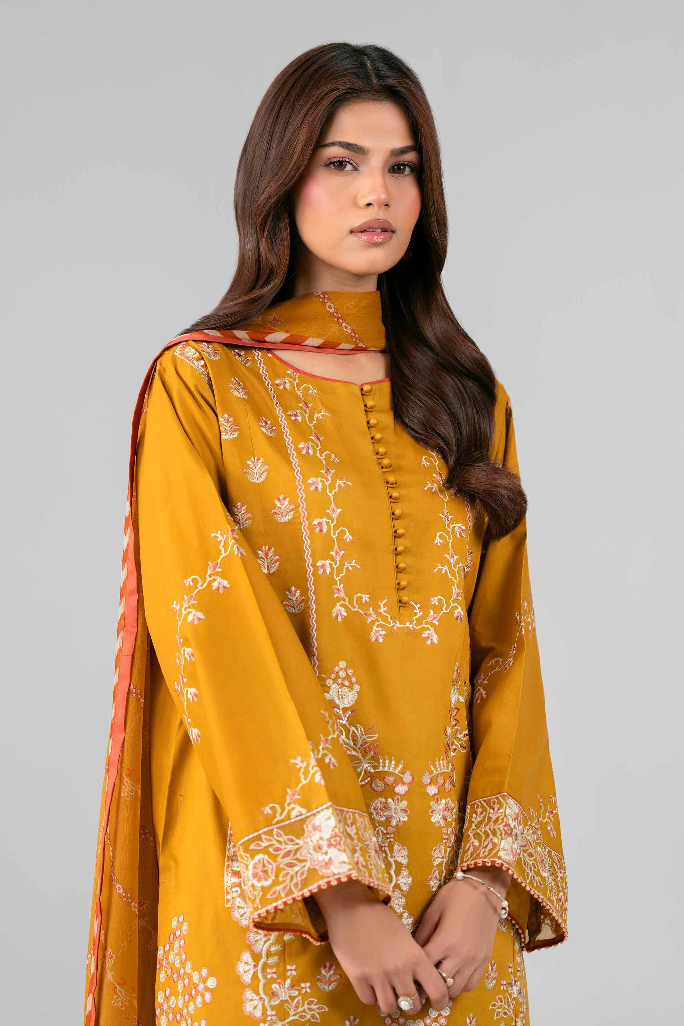 3 Piece - Digital Printed Embroidered Suit - 42601774 - Image 2