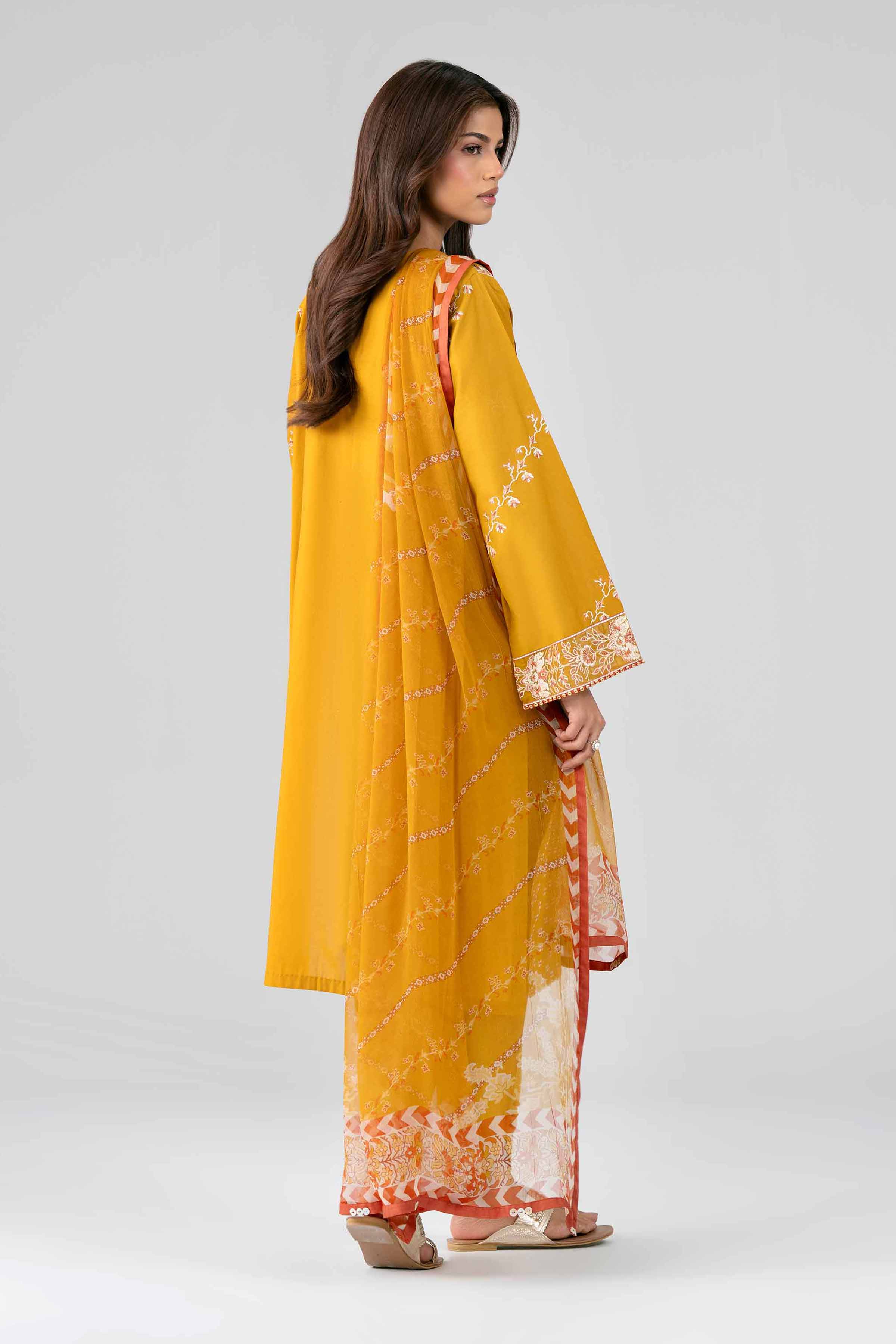 3 Piece - Digital Printed Embroidered Suit - 42601774 - Image 3