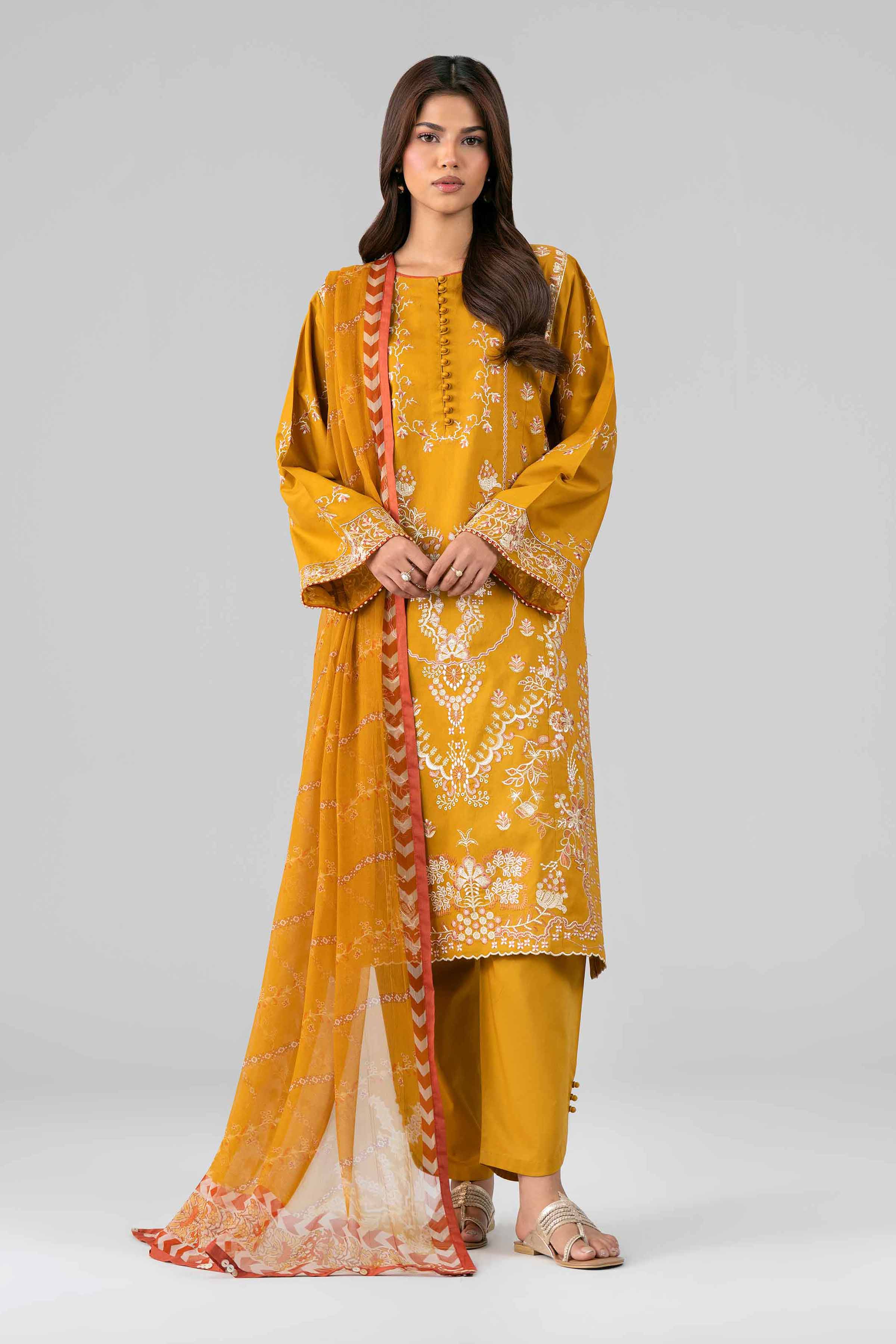 3 Piece - Digital Printed Embroidered Suit - 42601774 - Image 5