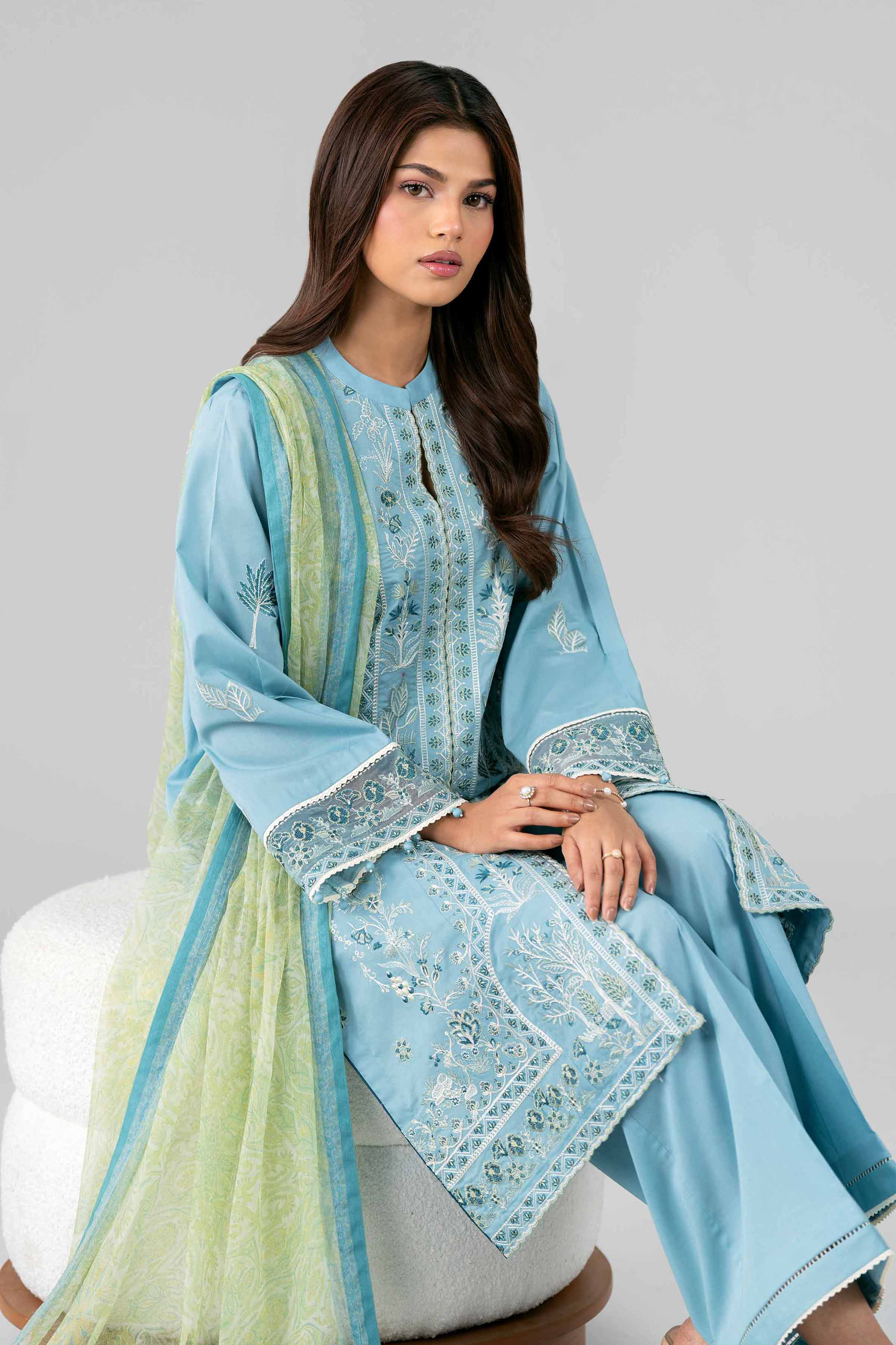 3 Piece - Digital Printed Embroidered Suit - 42601776 - Image 2