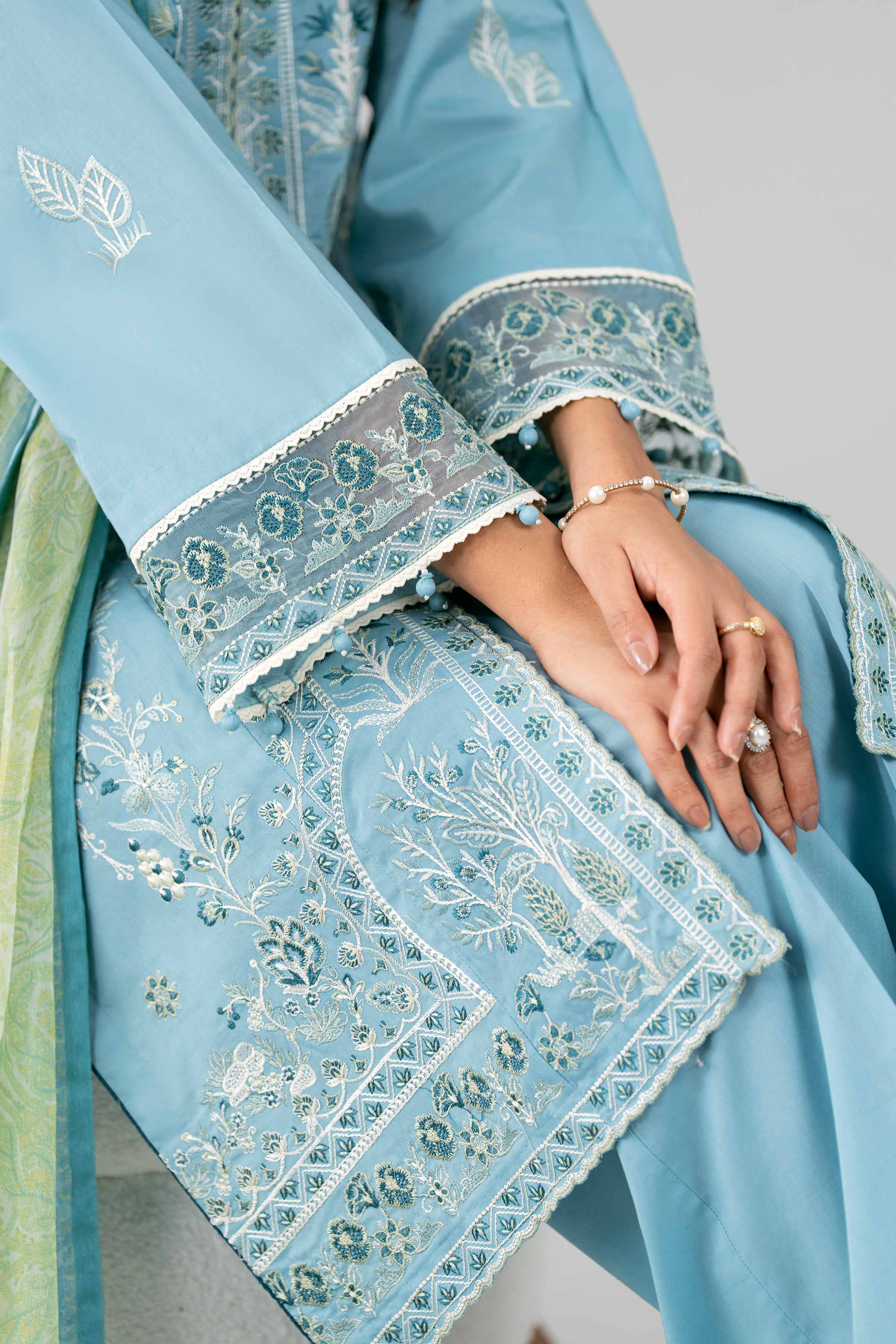 3 Piece - Digital Printed Embroidered Suit - 42601776 - Image 4