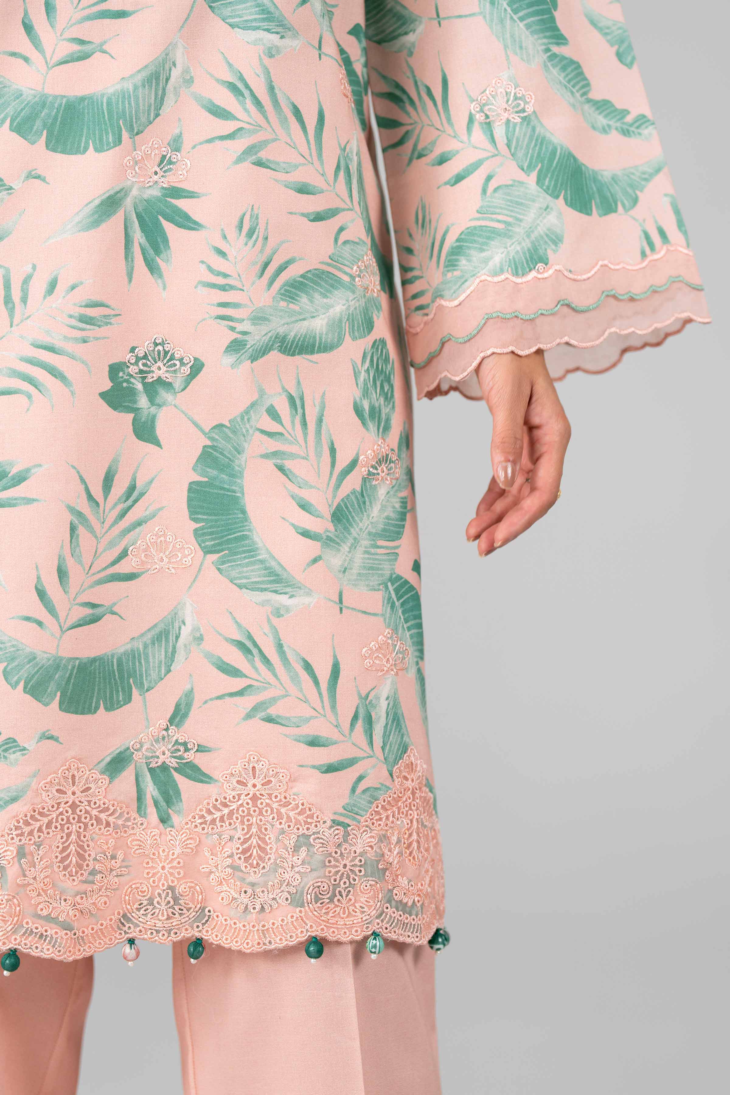 3 Piece - Printed Embroidered Suit - 42601779 - Image 5