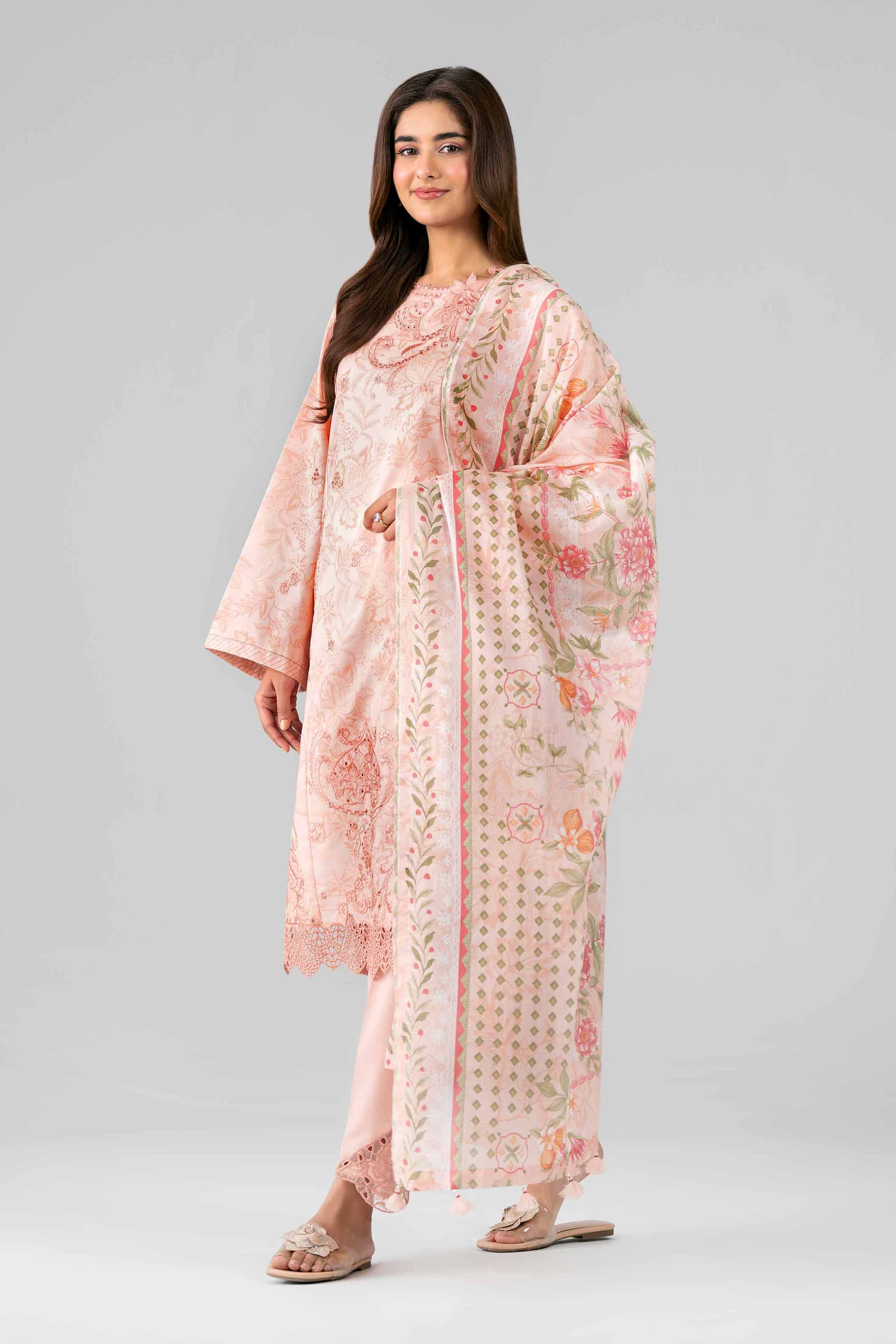 3 Piece - Printed Embroidered Suit - 42601781 - Image 6