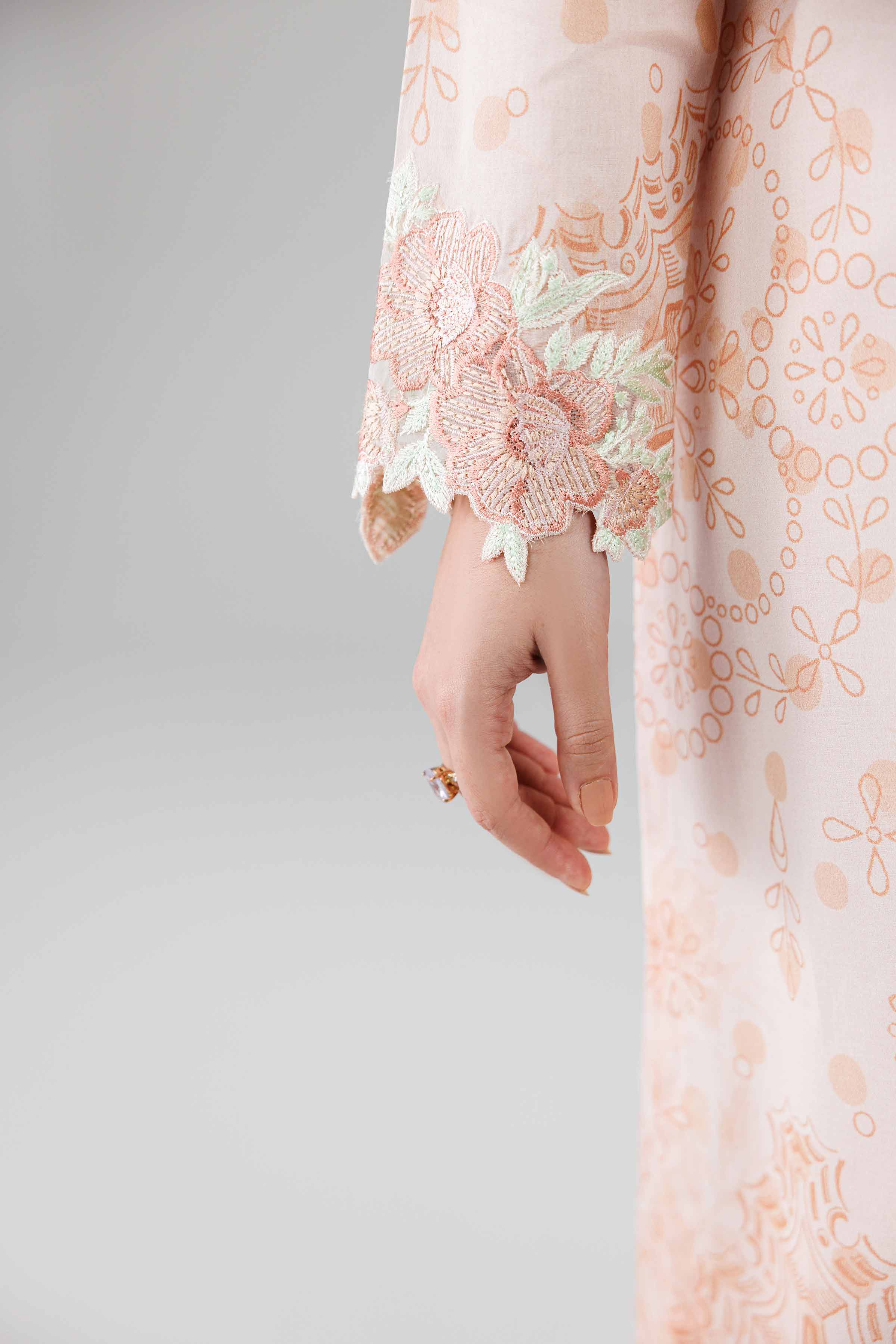 3 Piece - Digital Printed Embroidered Suit - 42601800 - Image 4