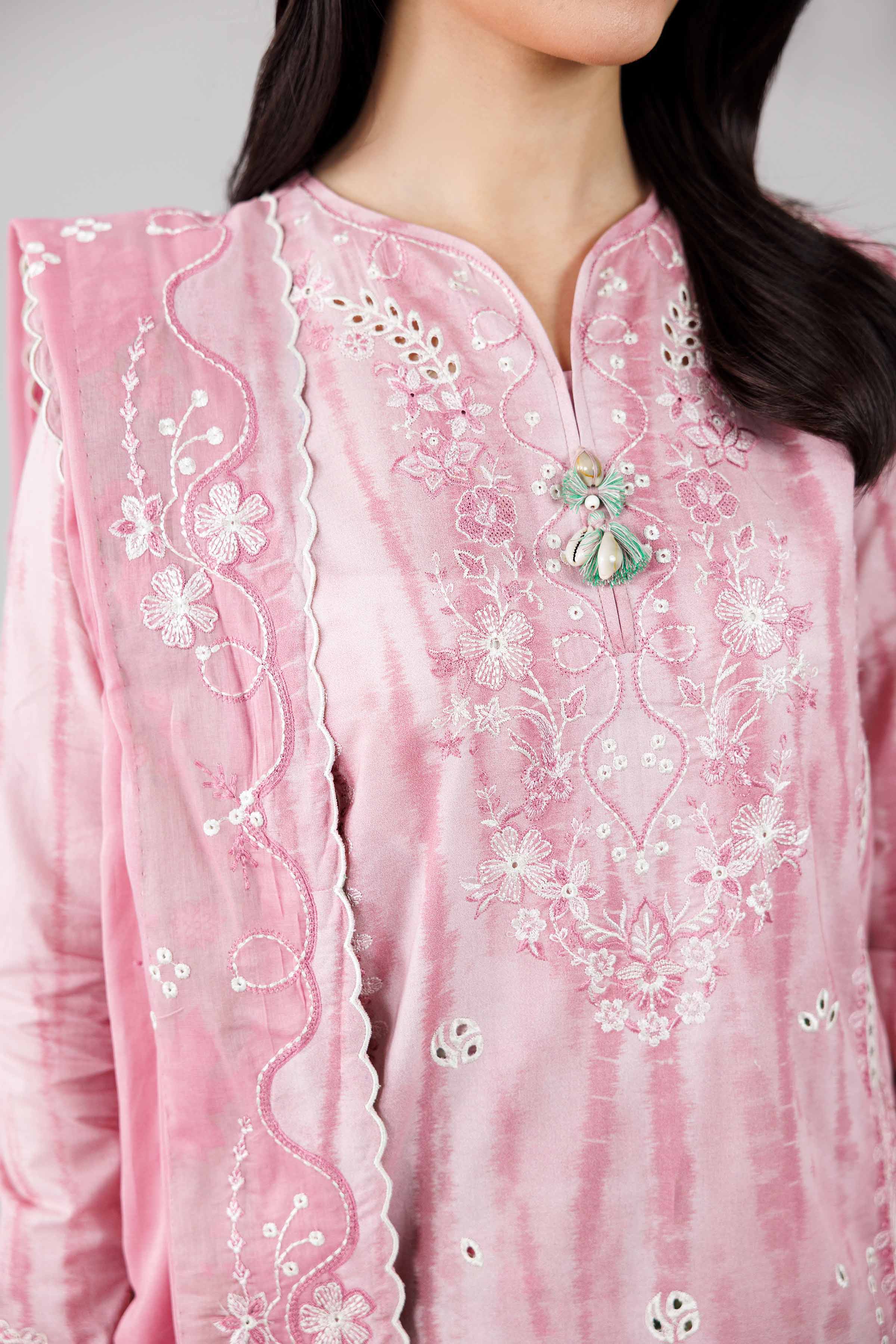 3 Piece - Printed Embroidered Suit - 42601810 - Image 5