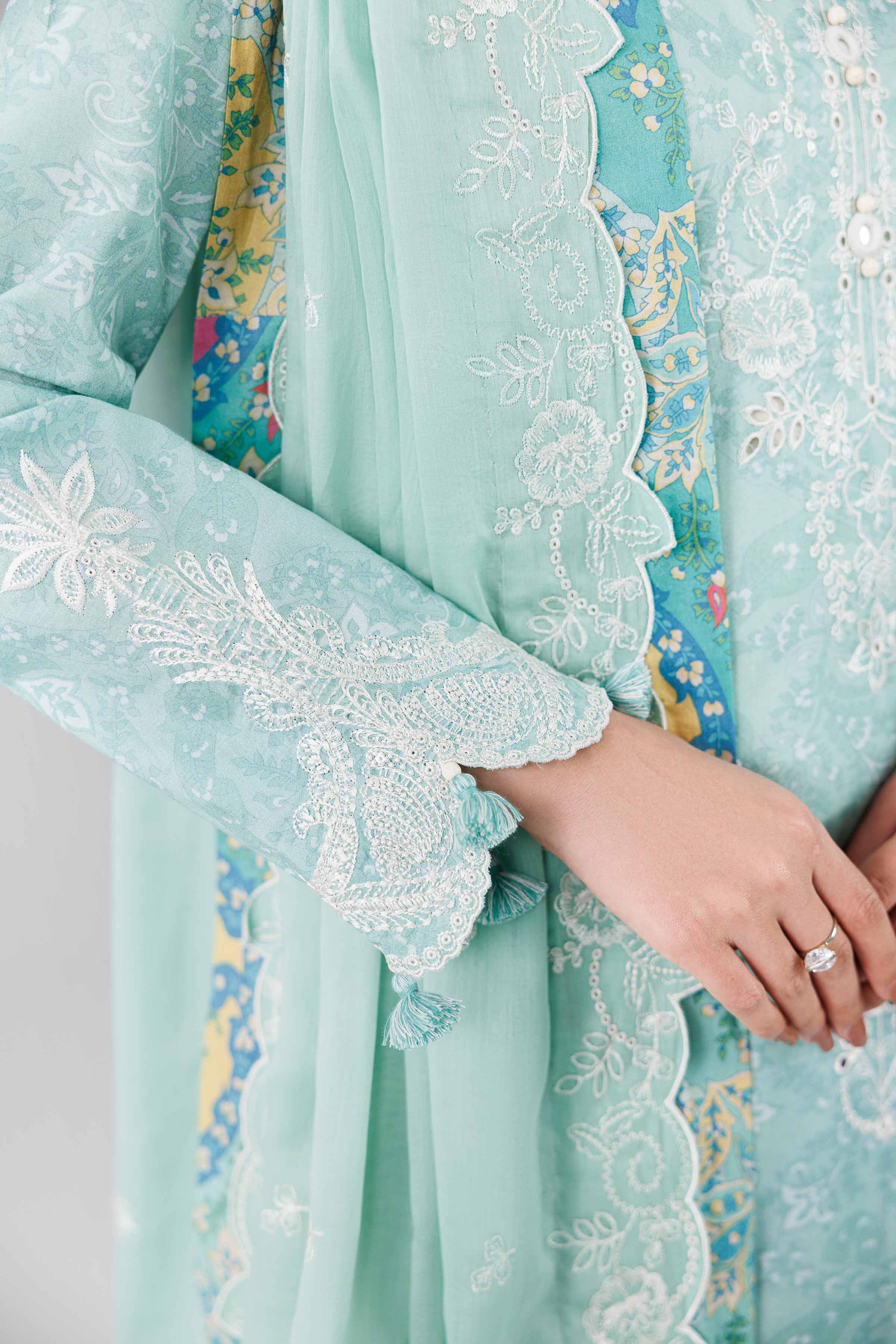 3 Piece - Printed Embroidered Suit - 42601813 - Image 4