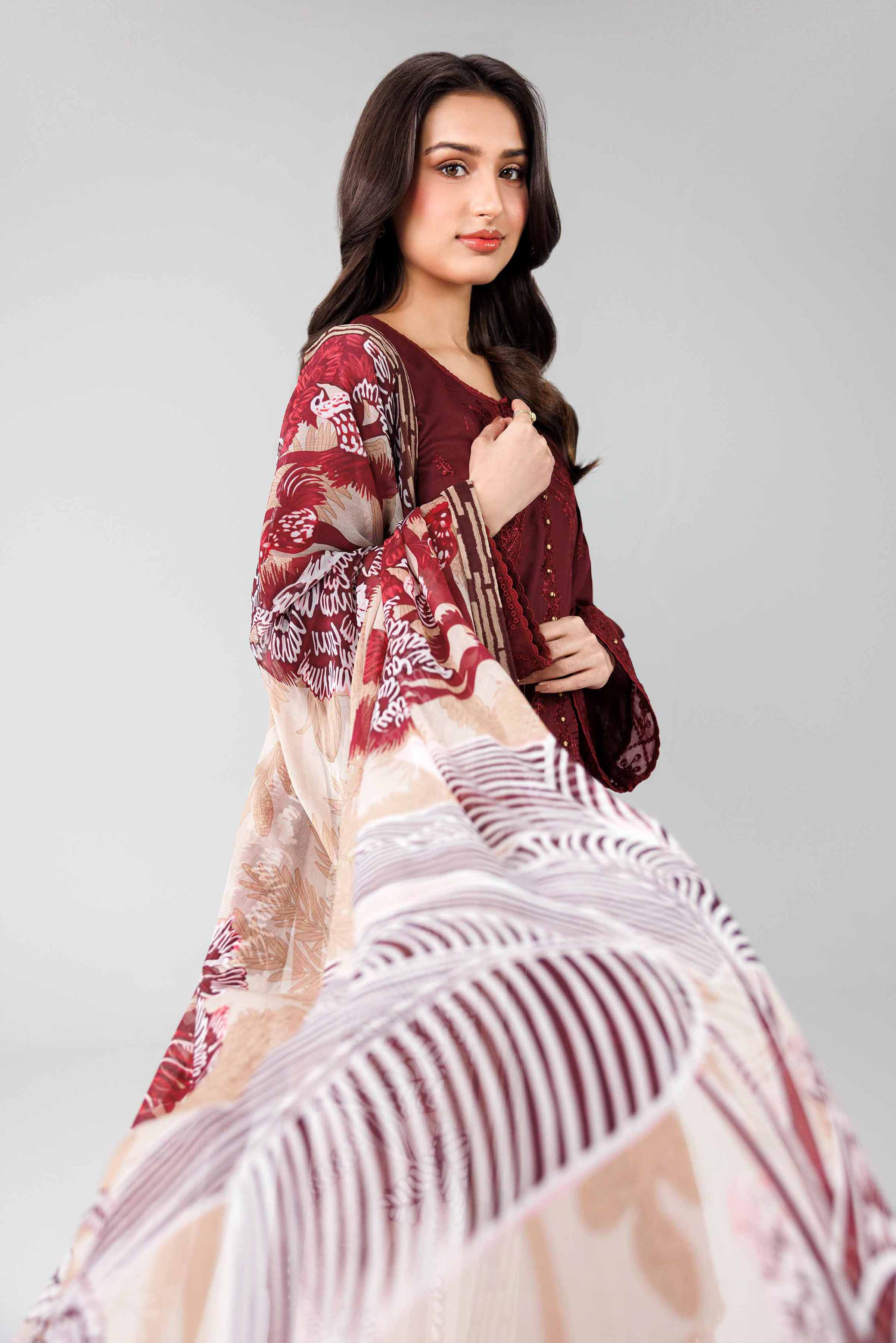 3 Piece - Digital Printed Embroidered Suit - 42601825 - Image 5