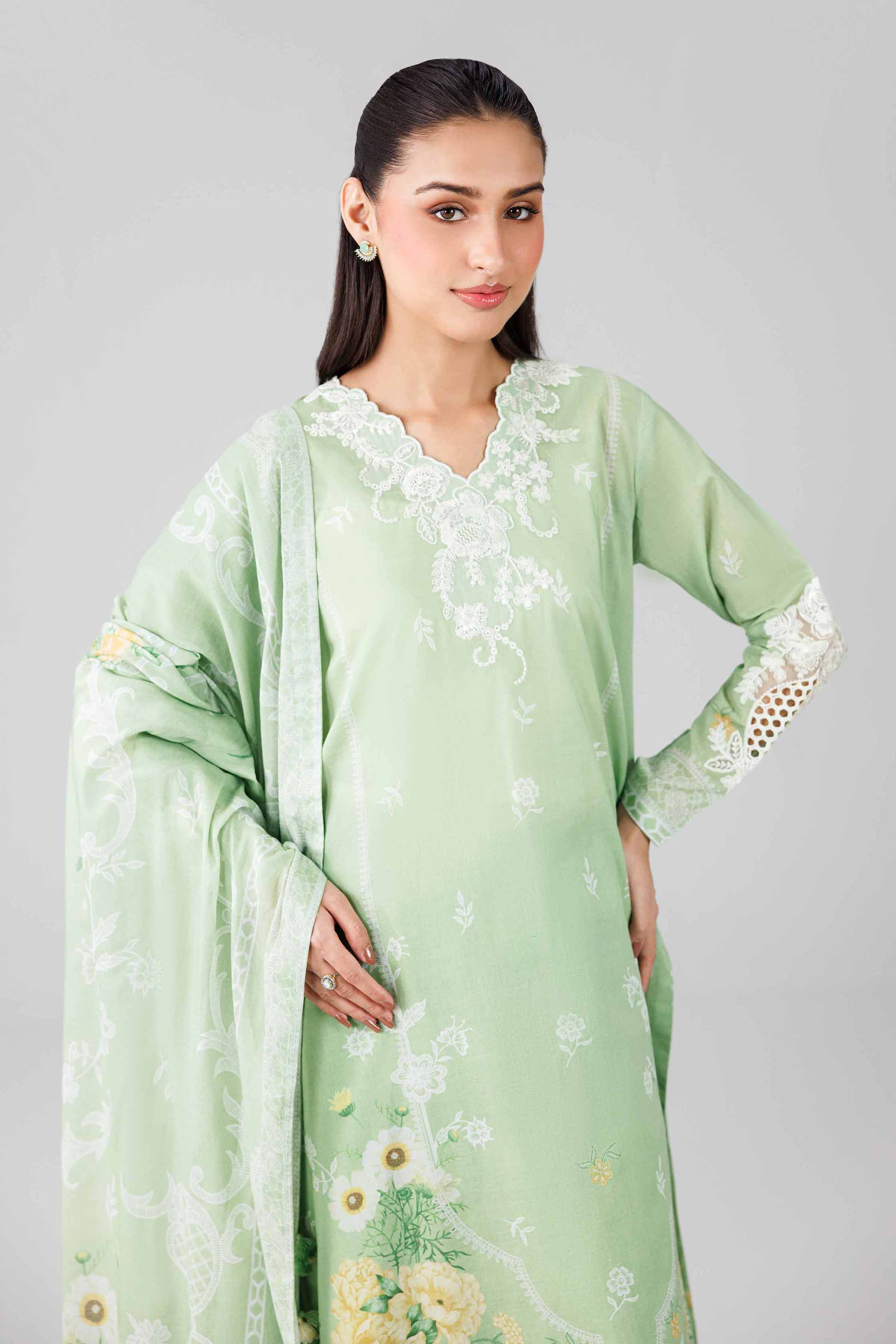 3 Piece - Digital Printed Embroidered Suit - 42601840 - Image 2