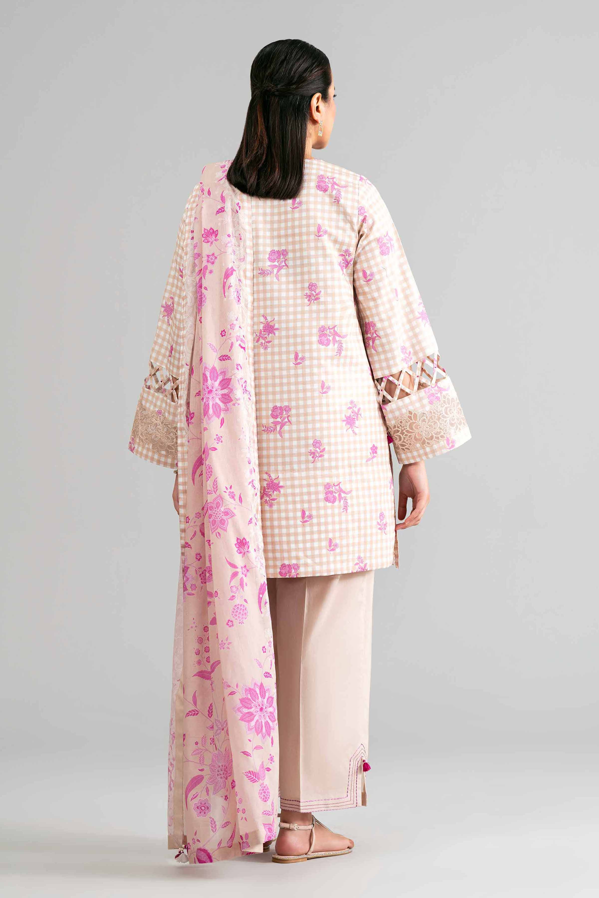 3 Piece - Printed Embroidered Suit - 42601857 - Image 3