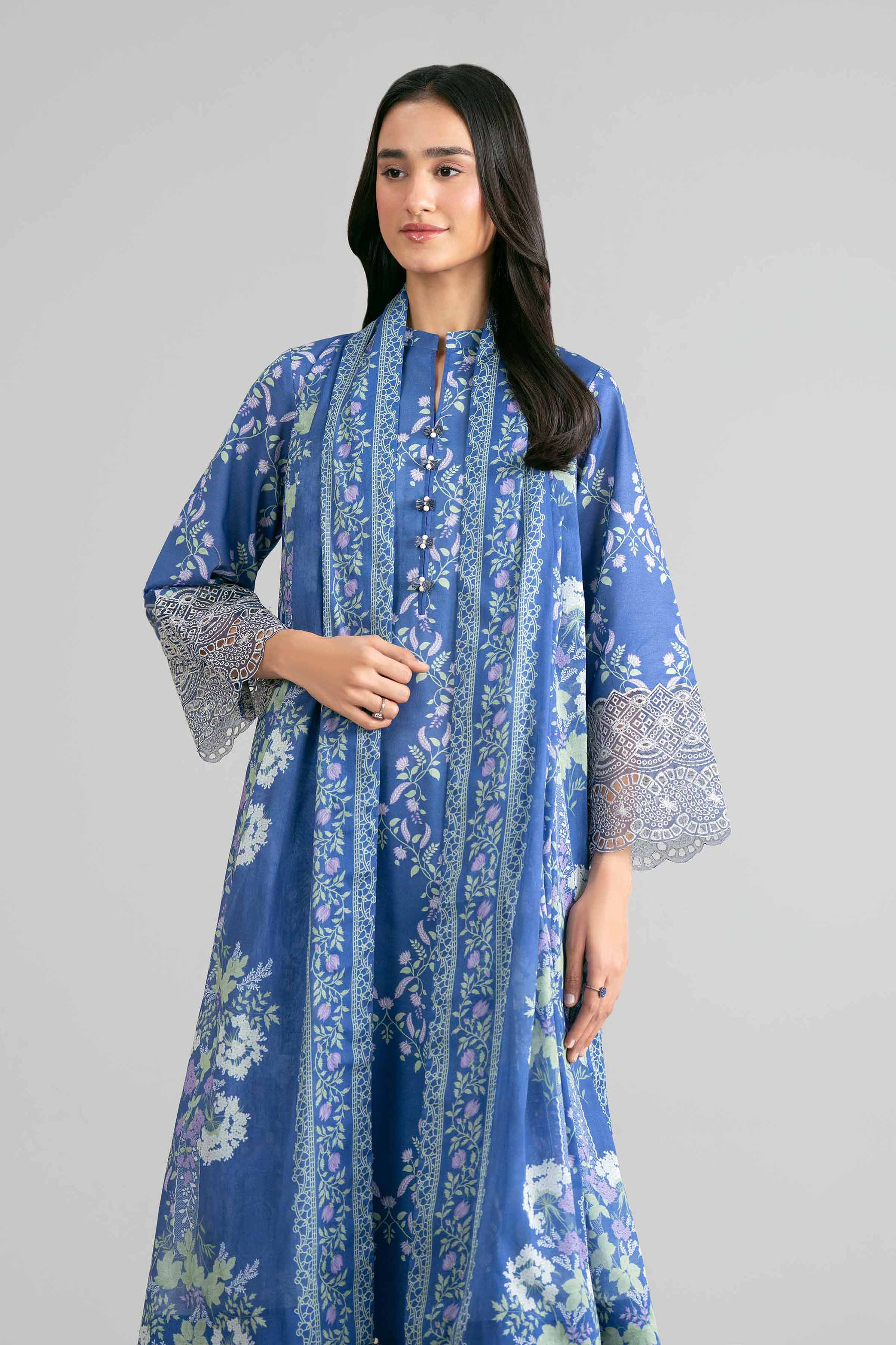 3 Piece - Printed Embroidered Suit - 42601862 - Image 2